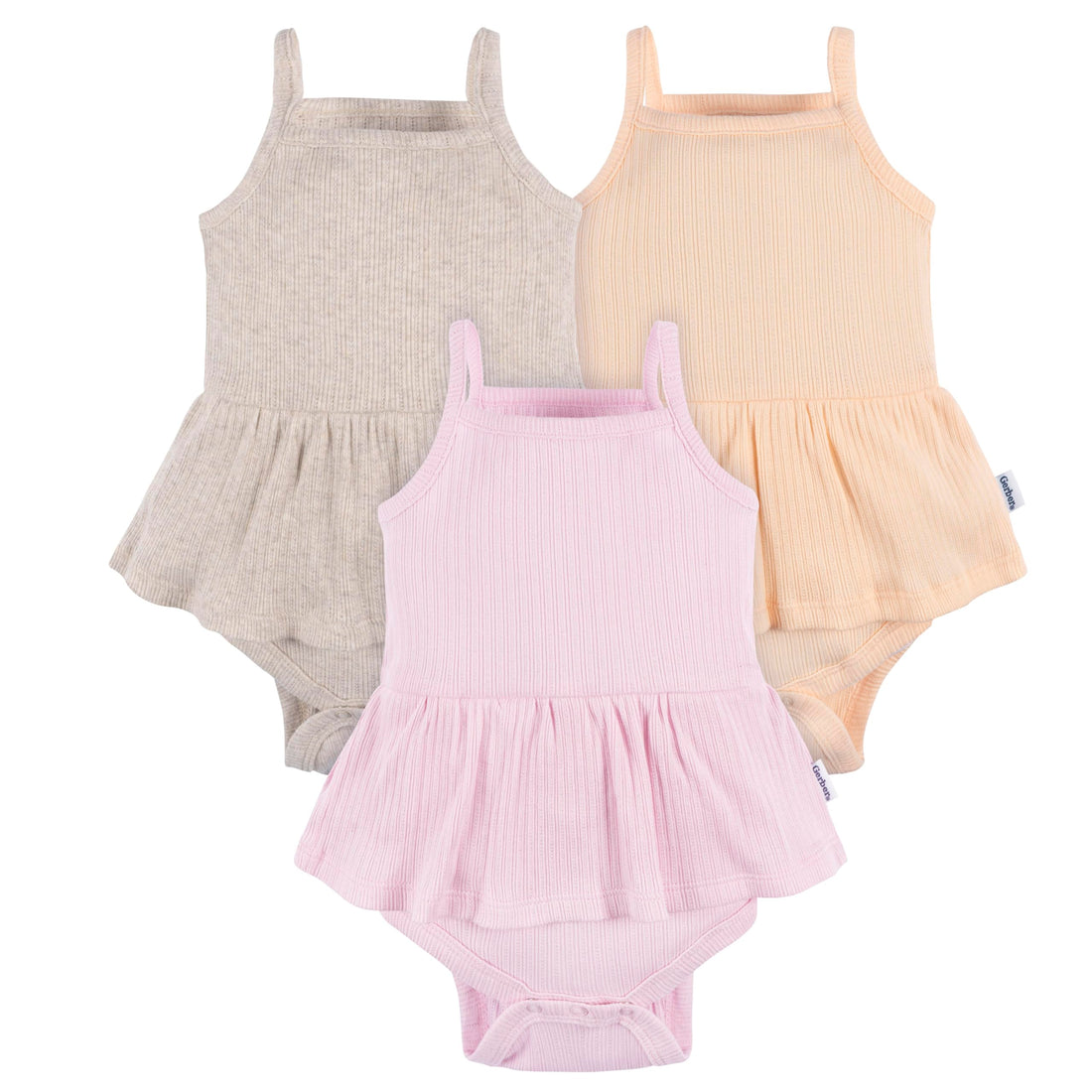 Gerber Baby Girls Multi-Pack Sleeveless Onesies Bodysuit WEBE CLOTHING