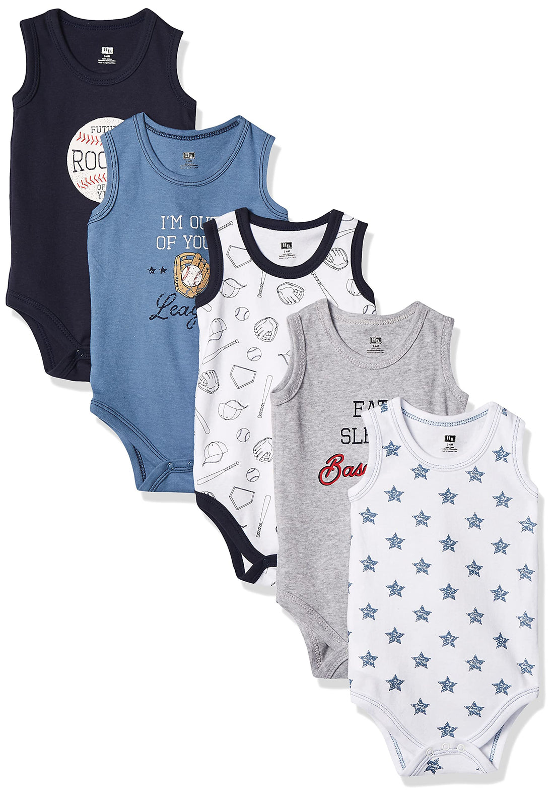Hudson Baby Unisex Baby Cotton Sleeveless Bodysuits WEBE CLOTHING