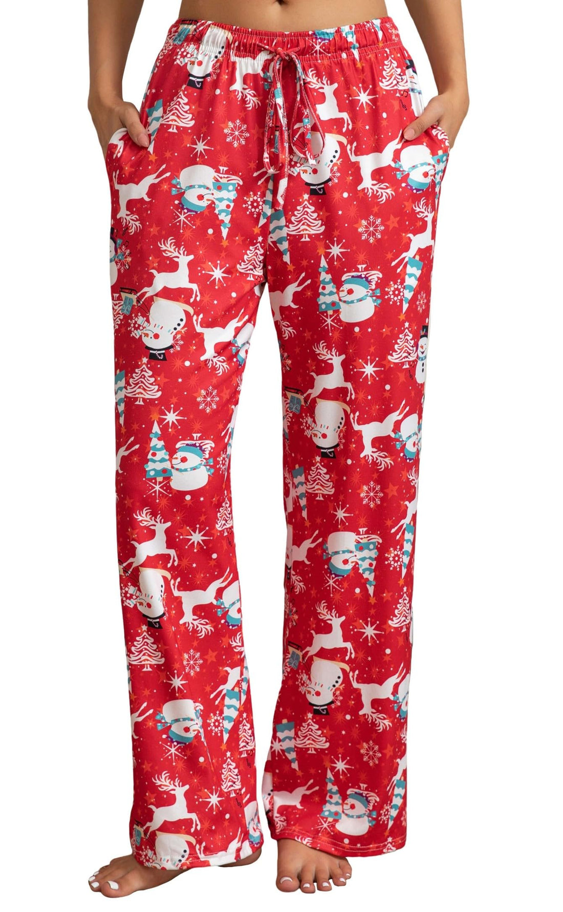 X-Image Women Comfy Casual Pajama Pants with Pockets & Drawstring