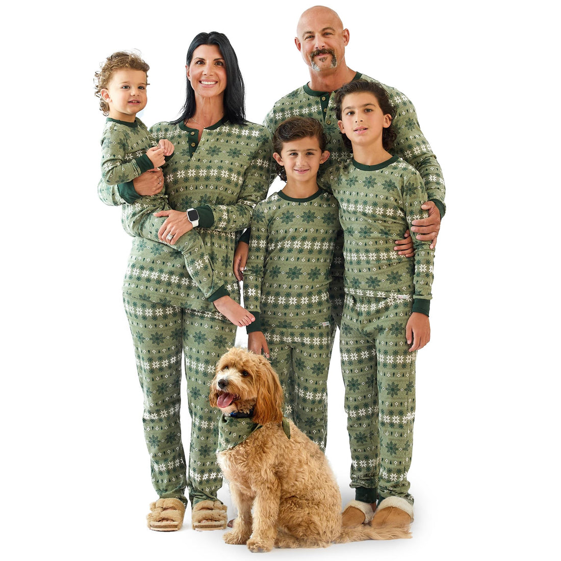 Butterblu JAMIE Matching Family Jammies Christmas Pajamas Organic Cotton PJs Womens, Mens, Kids, Toddlers, Baby, Pets