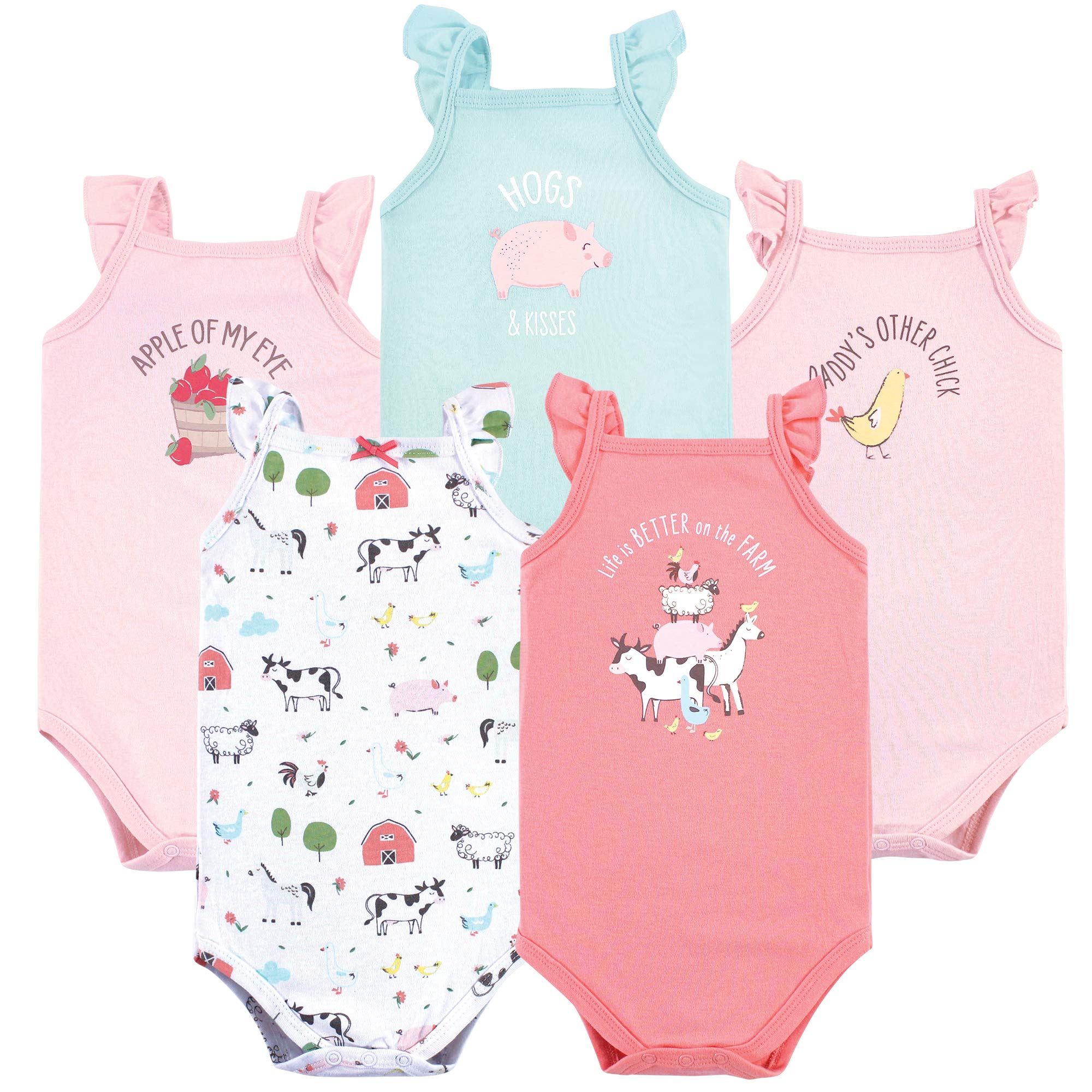 Hudson Baby Unisex Baby Cotton Sleeveless Bodysuits WEBE CLOTHING