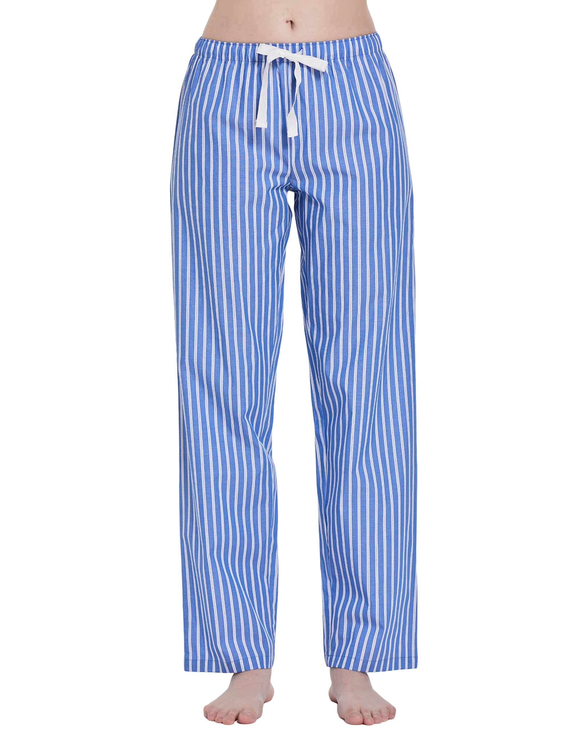 CYZ Women's 100% Cotton Woven Poplin Sleep Pajama Pants