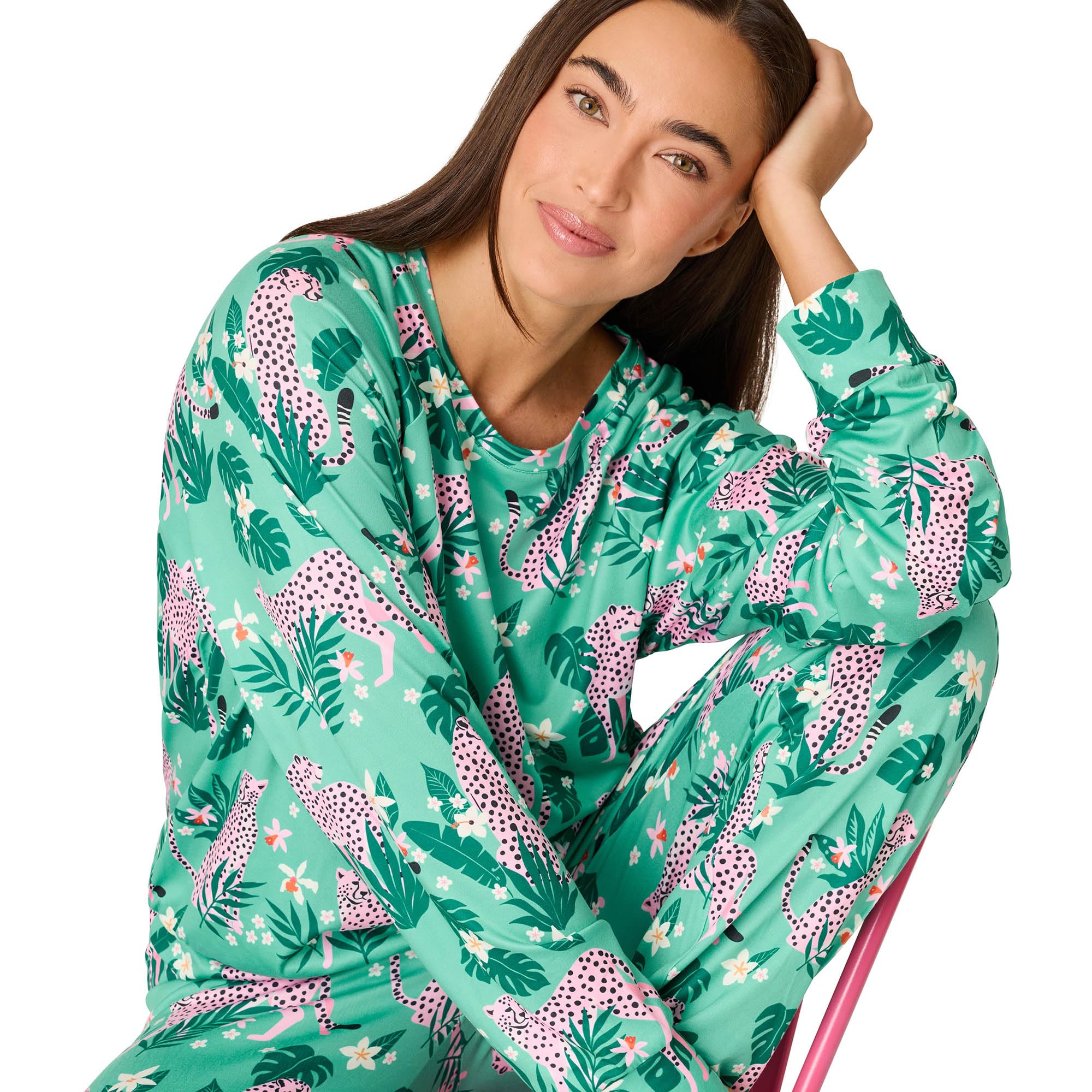 PJ Salvage Women's [Amazon Exclusive] Cloud Jersey Jogger Pajama 2-piece Pj Set
