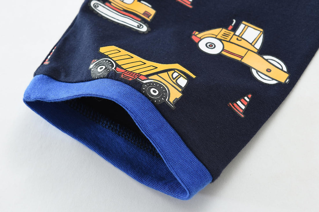 Little Hand Toddler Boys Pajamas Kids Dinosaur Summer PJS Monster Truck Boy Tractor Jammies Hockey Short Sets 2-7 Years
