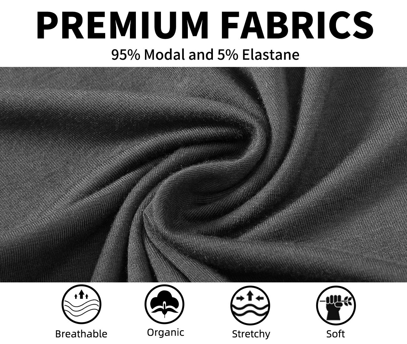 JINSHI Womens Pajama Pants with Pockets Soft Comfortable Lightweight Elastic Drawstring Modal Pajama Bottoms Lounge Pants