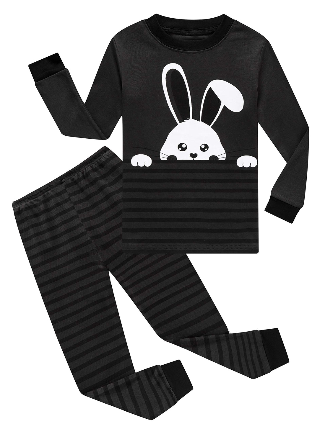 Family Feeling Kids & Toddler Boys Pajamas 2 Piece Pjs Set 100% Cotton Sleepwear