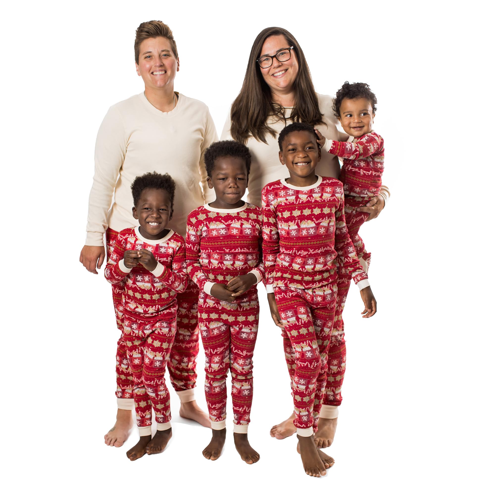 Burt's Bees Baby Matching Family Jammies, Organic Cotton Holiday Pajamas for Kids, Adults, & Pets, Perfect for Family Photos