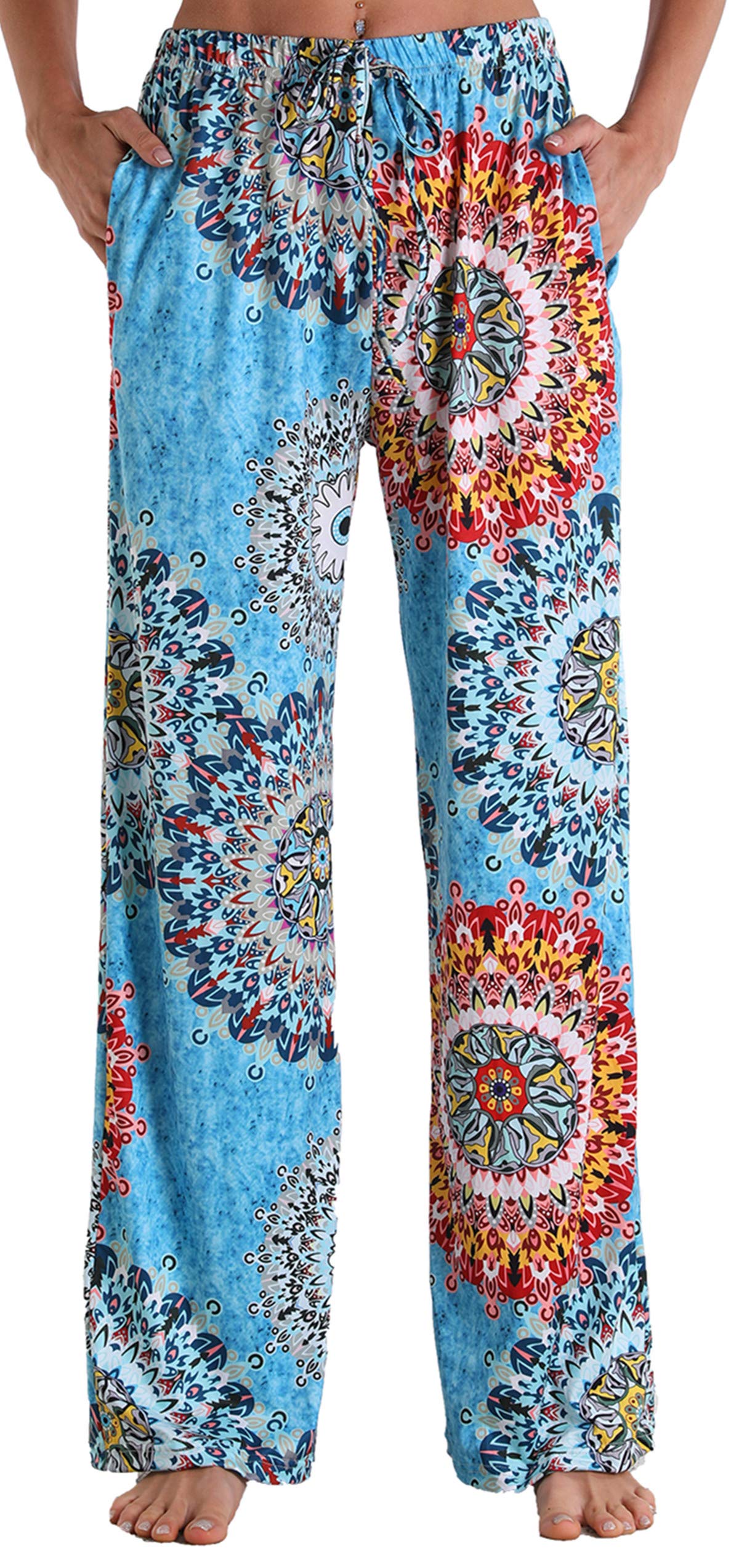 X-Image Women Comfy Casual Pajama Pants with Pockets & Drawstring