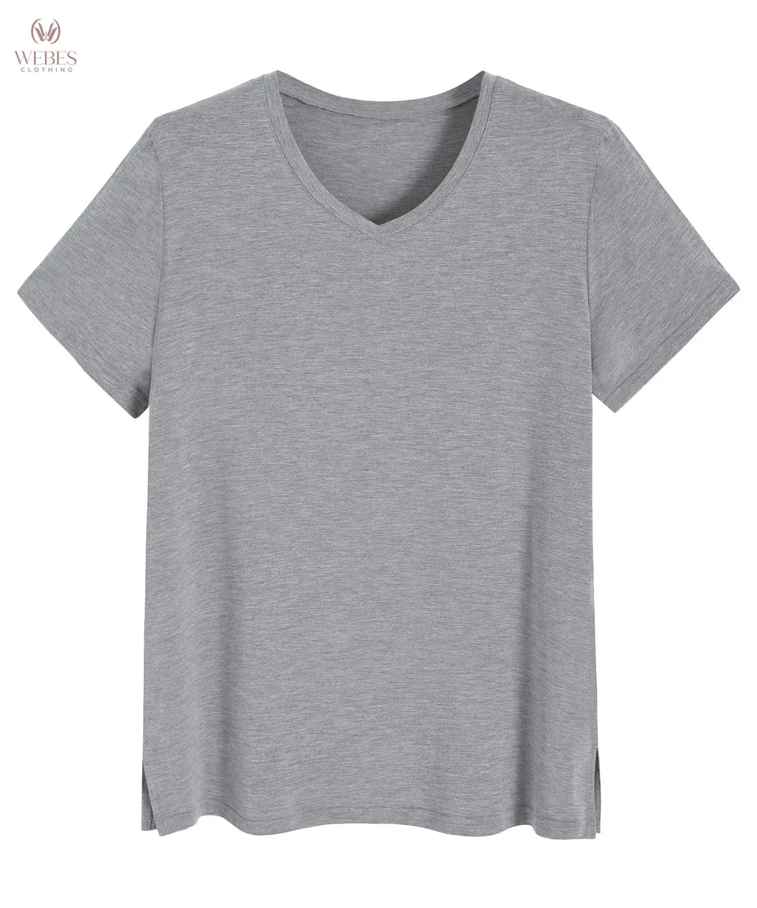 Latuza Women's Viscose Sleep T-Shirt V-Neck Pajamas Top
