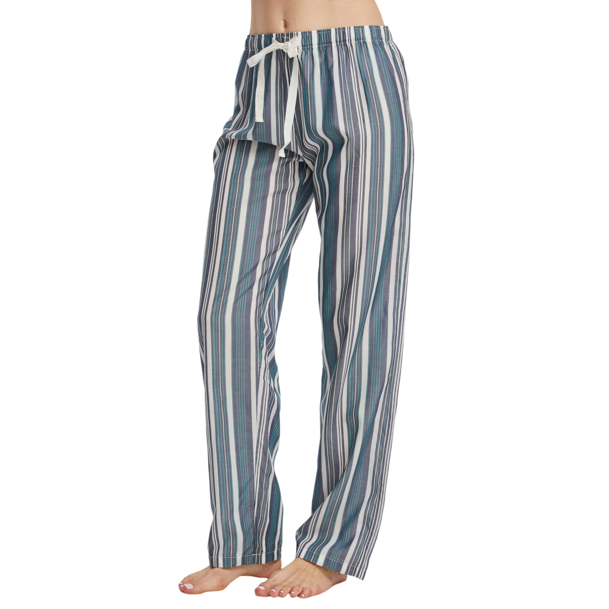 CYZ Women's 100% Cotton Woven Poplin Sleep Pajama Pants