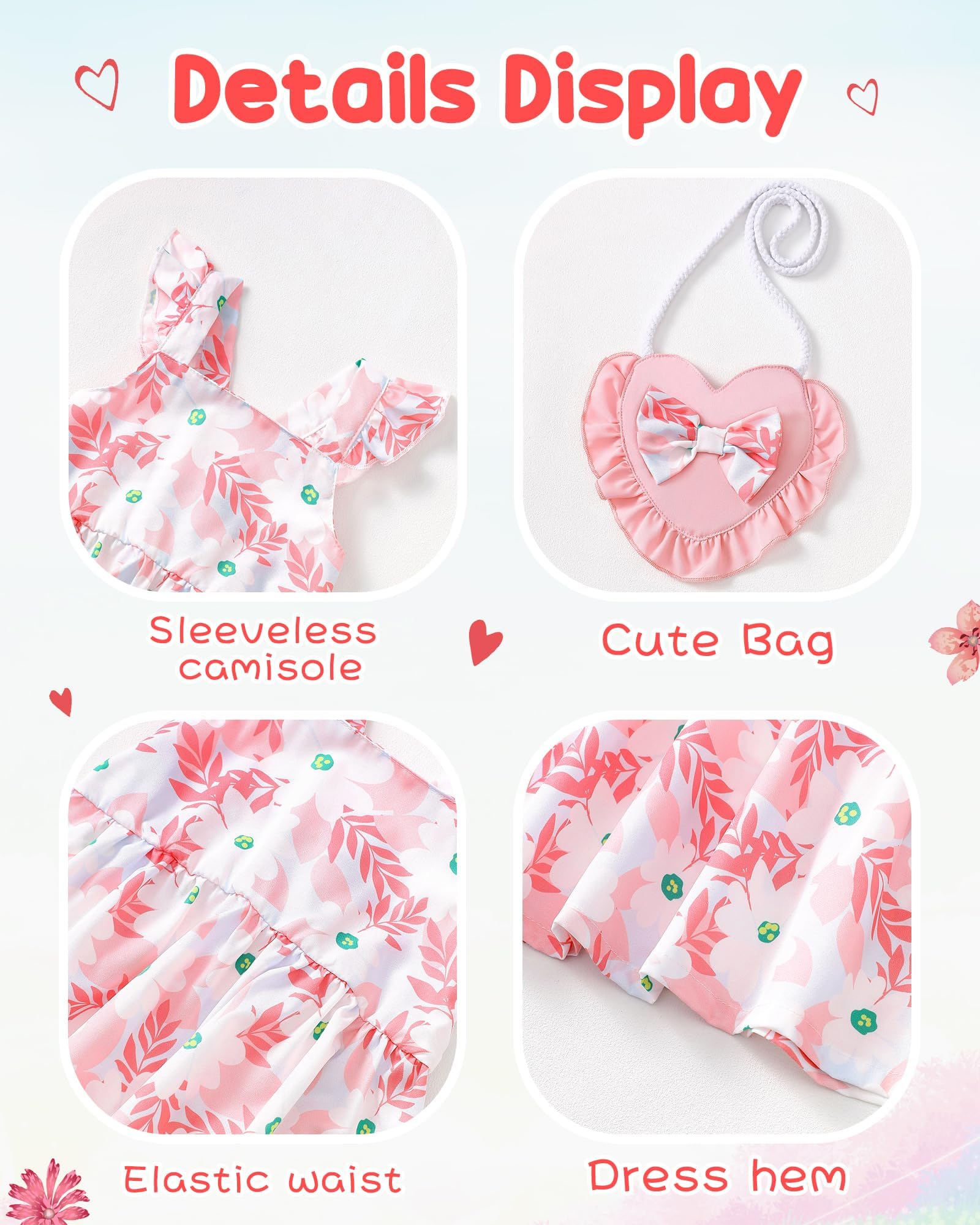 Mioglrie Baby Girl Clothes Newborn Dress Summer Toddler Girls' Clothing Casual Sundress with Cute Bag Infant Outfits WEBE CLOTHING