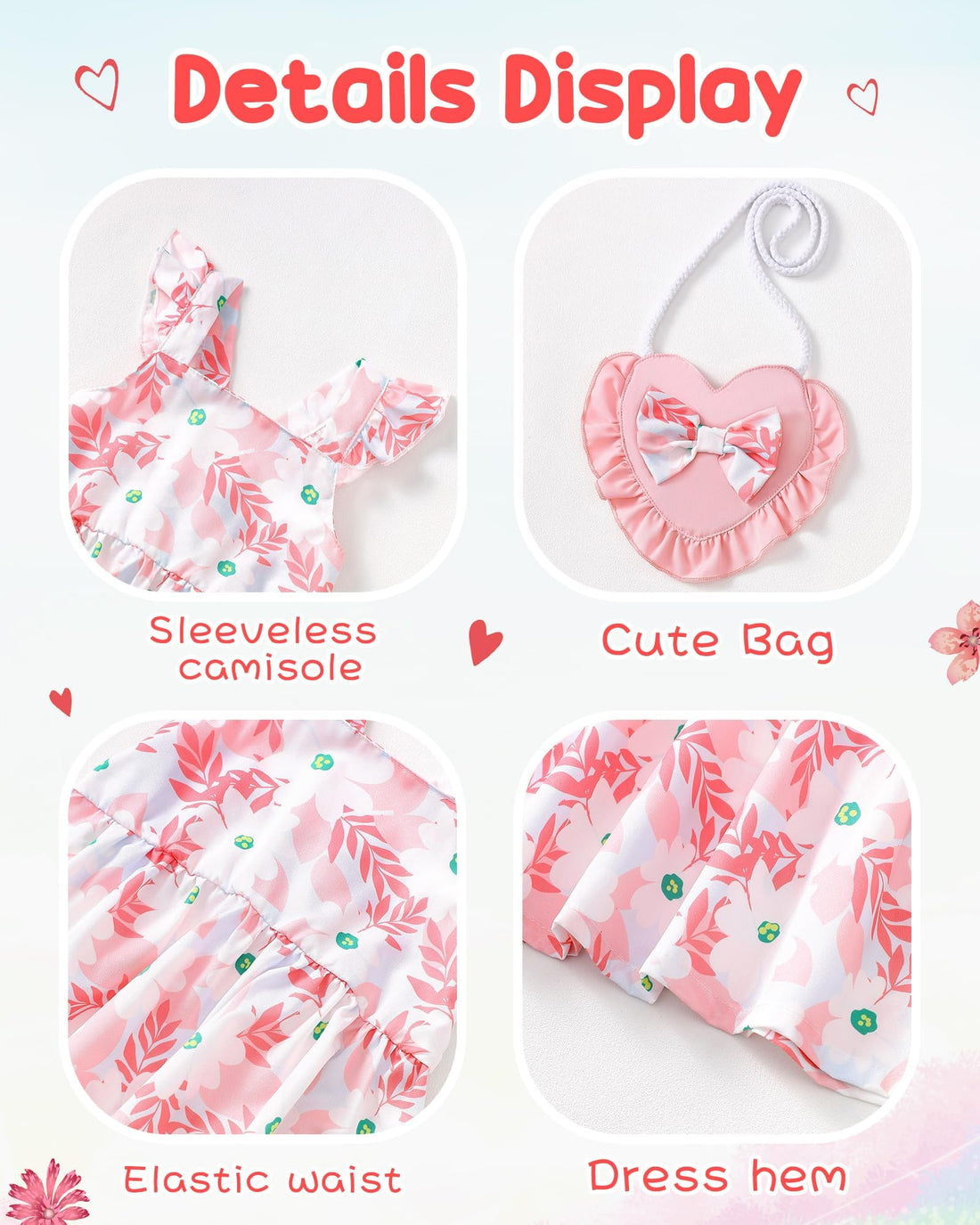 Mioglrie Baby Girl Clothes Newborn Dress Summer Toddler Girls' Clothing Casual Sundress with Cute Bag Infant Outfits WEBE CLOTHING