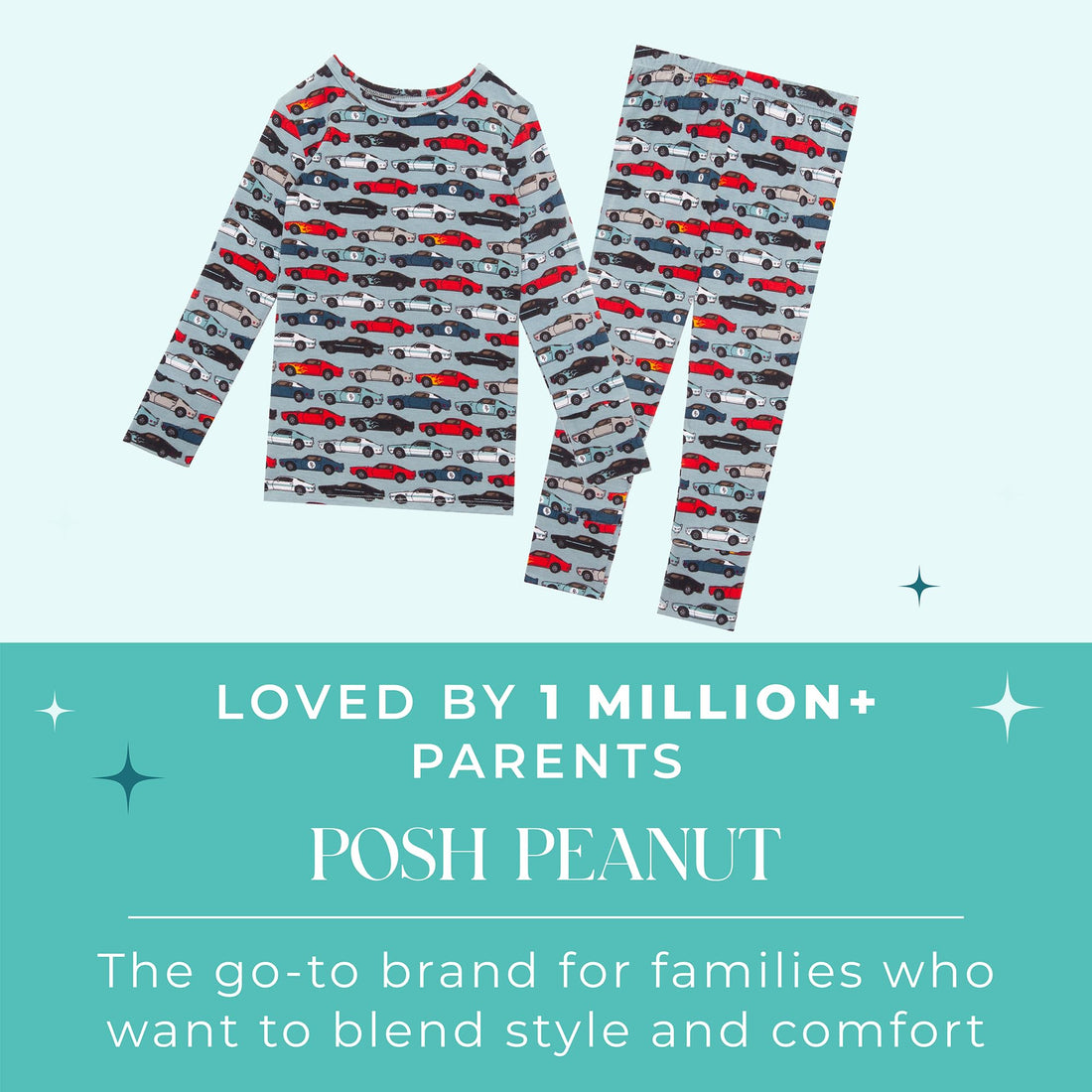 Posh Peanut Boys Pajamas - PJs for Kids Made of Soft Viscose from Bamboo, Long Sleeve Toddler PJs & Matching Boys Pajama Sets WEBE CLOTHING