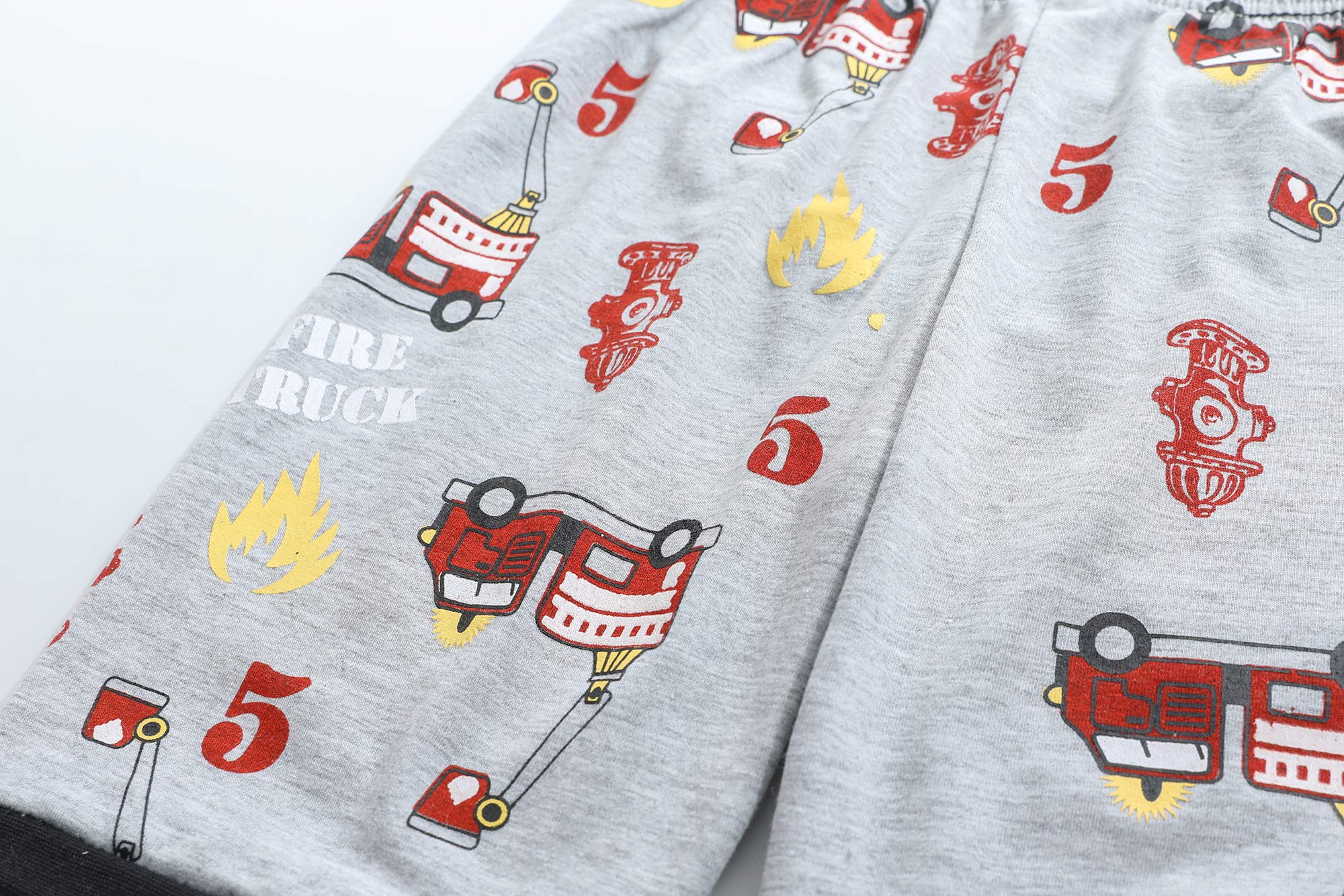 Little Hand Toddler Boys Pajamas Kids Dinosaur Summer PJS Monster Truck Boy Tractor Jammies Hockey Short Sets 2-7 Years
