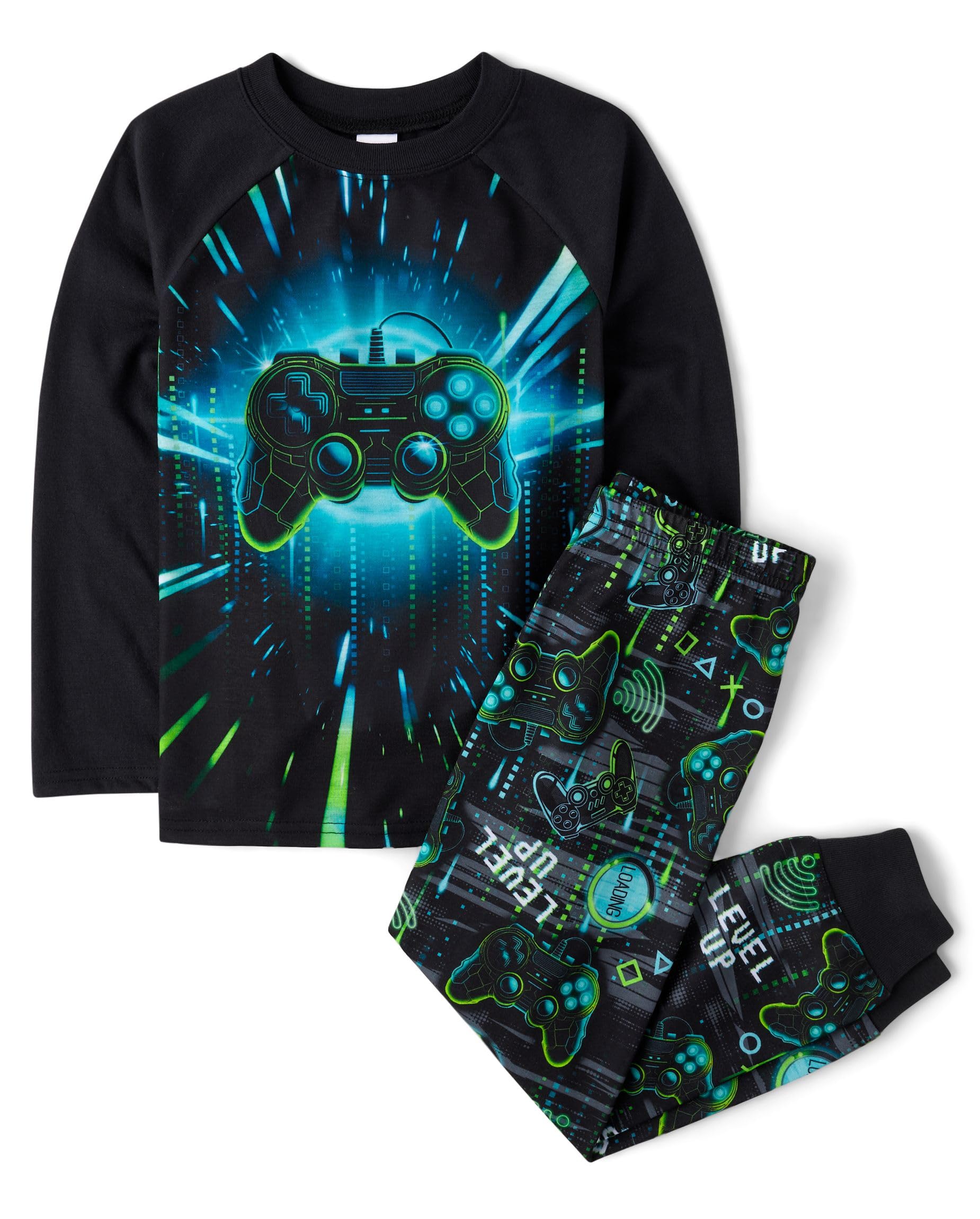 The Children's Place boys Long Sleeve Top and Pants 2 Piece Pajama Set