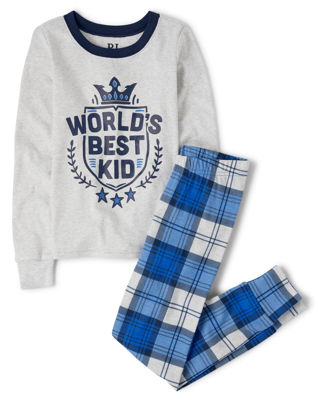 The Children's Place boys 100% Cotton Long Sleeve Top and Pants,2 Piece Pajama Set