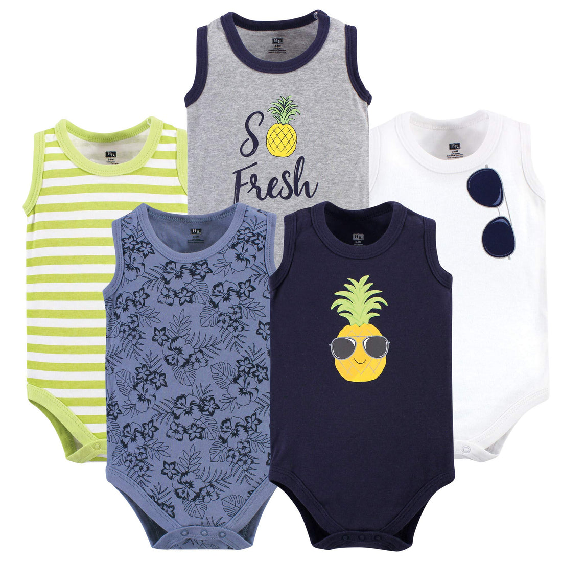 Hudson Baby Unisex Baby Cotton Sleeveless Bodysuits WEBE CLOTHING