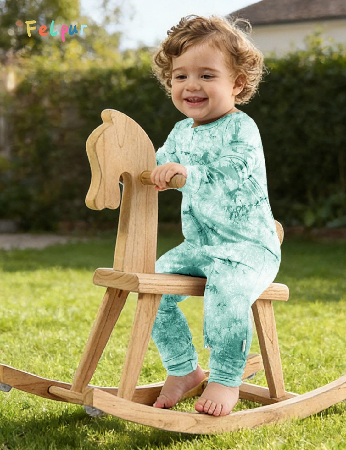Baby Girls Boys Footless Romper 2 Way Zipper Soft Rayon Outfits, Outdoor Tie-dye Long Sleeve Clothes Jumpsuit WEBE CLOTHING