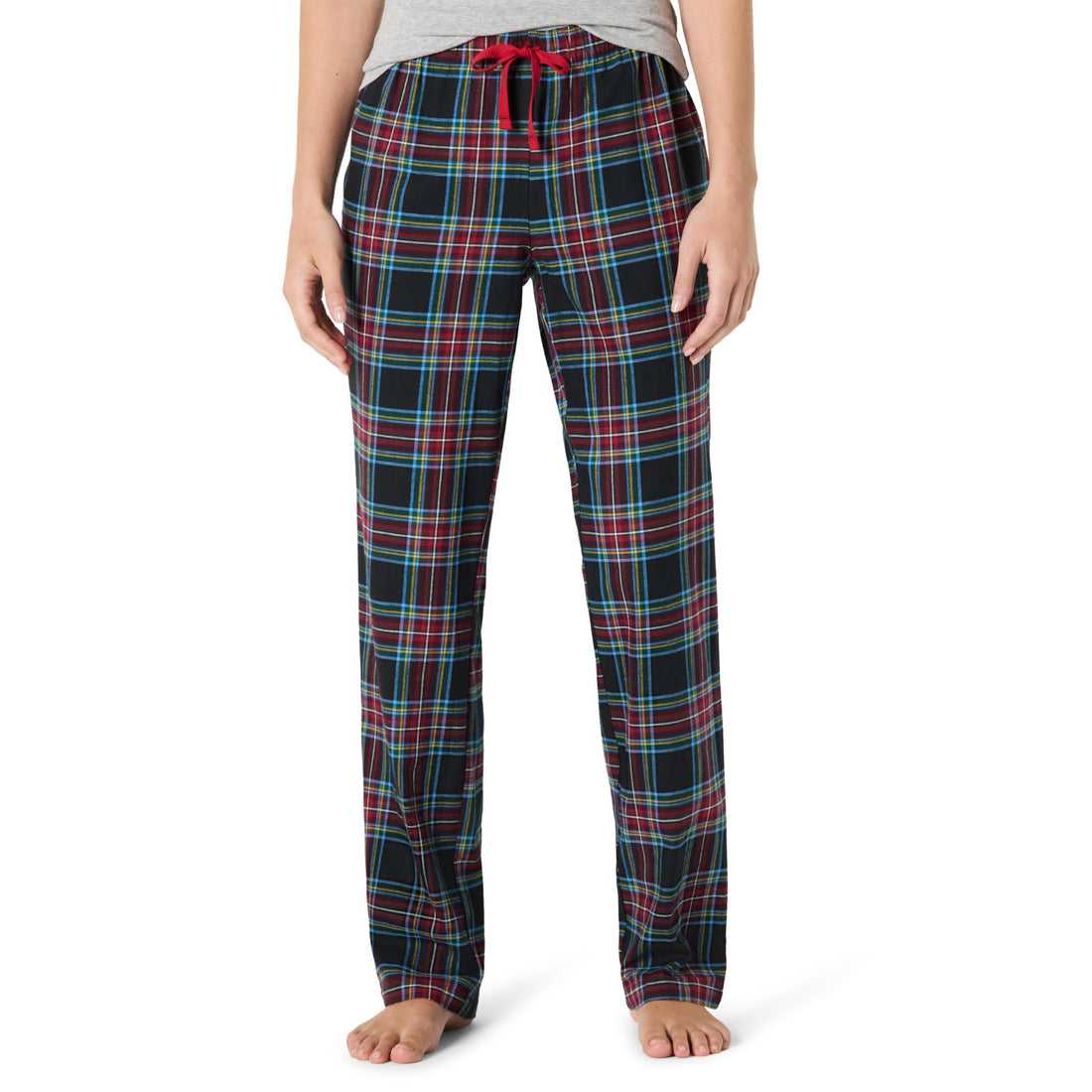 Amazon Essentials Women's Relaxed-Fit Brushed Flannel Pajama Sleep Pant with Drawstring
