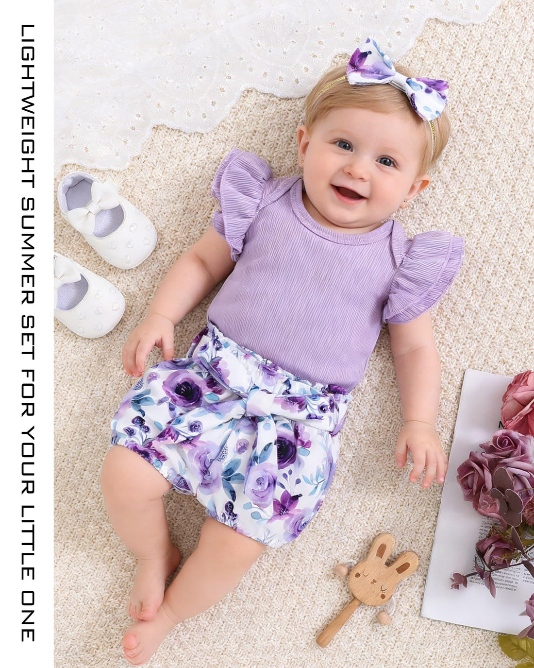 Newborn Infant Clothes Baby Girl Dress Summer Toddler Outfit Cute Girl Romper Skirt Set+Headband WEBE CLOTHING