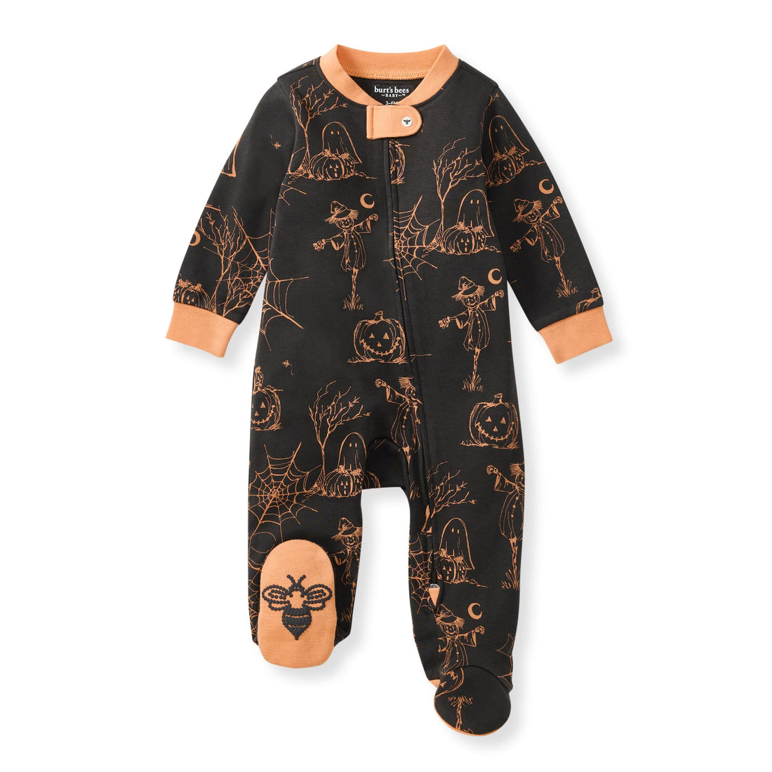 Burt's Bees Baby Organic Cotton Sleep and Play Footed Pajamas for Boys
