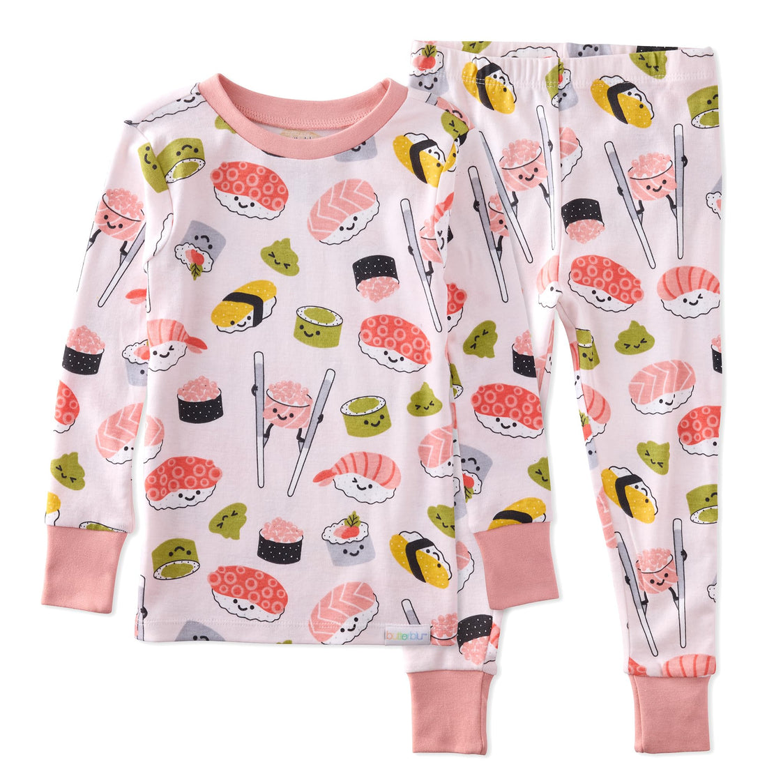 Butterblu Zen Snug-fit 2-Piece Pajamas 100% Organic Cotton Long Sleeve for Boys & Girls