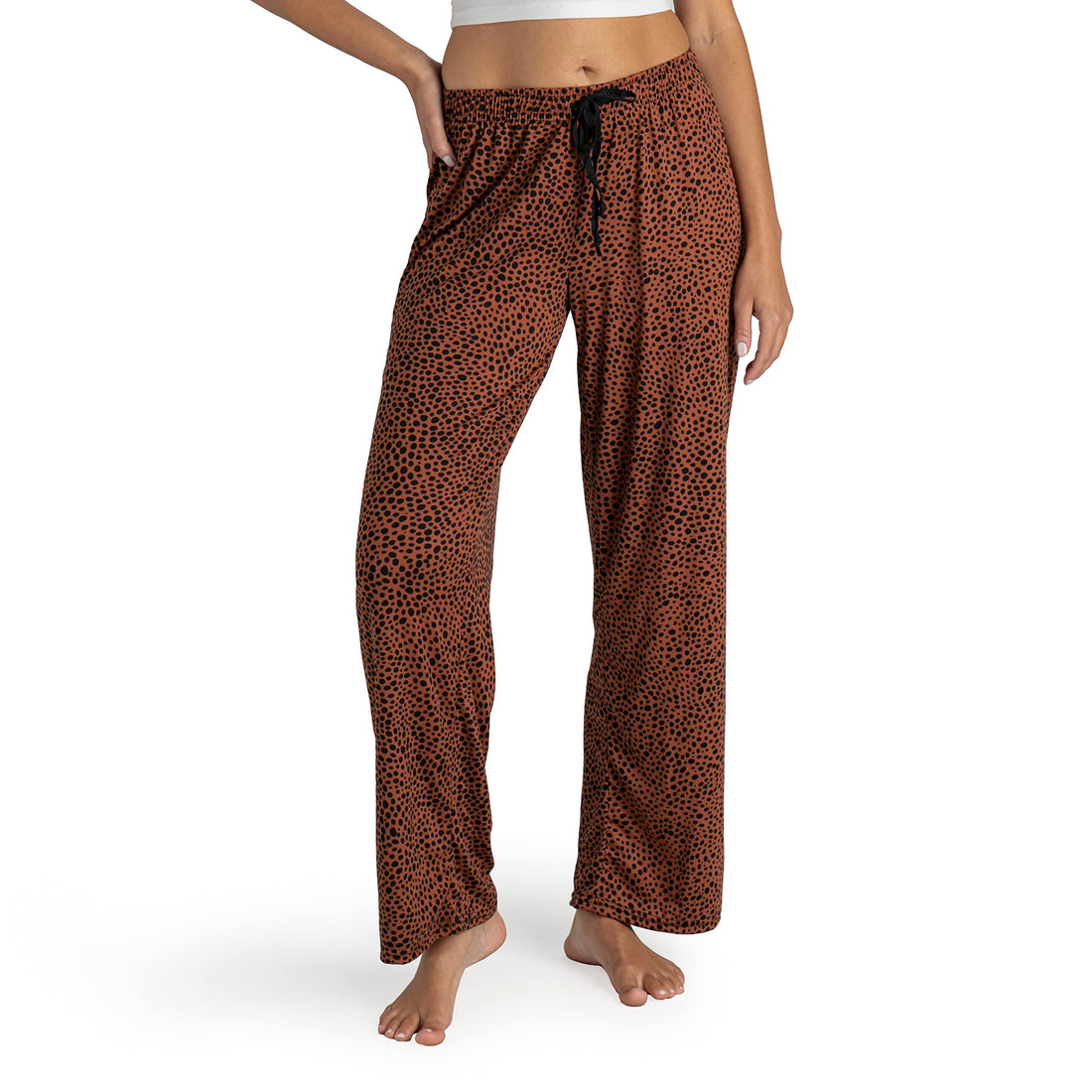 Hello Mello Signature Lounge Pants Womens Soft Pajama Bottoms Elastic Waistband Drawstring Tie