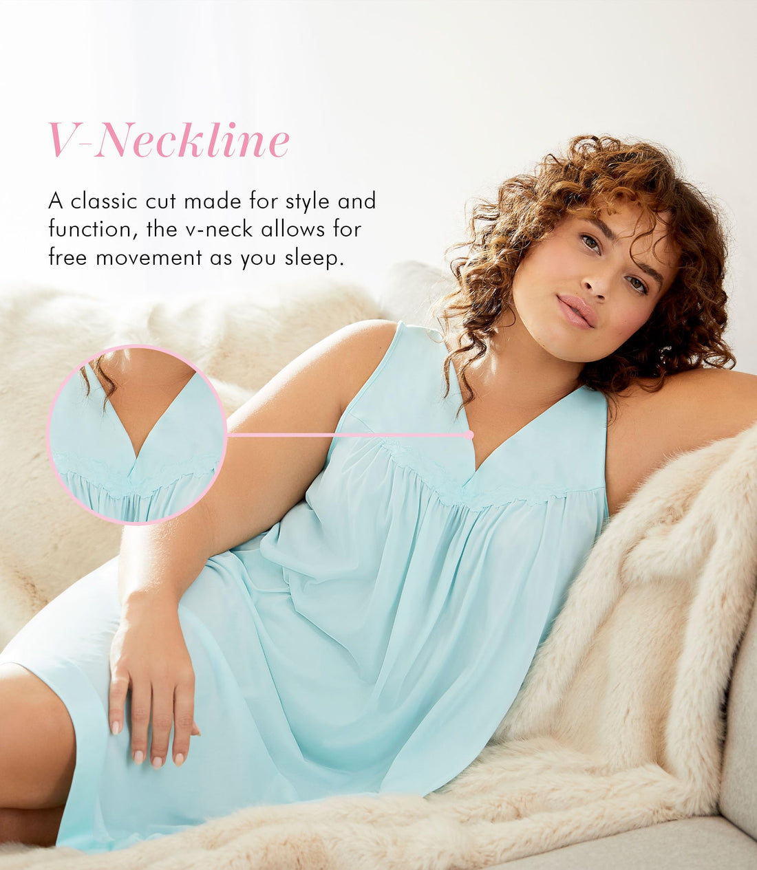 Exquisite Form Women's 30107 Nylon Tricot Sleeveless Short Knee Length Nightgown WEBE CLOTHING