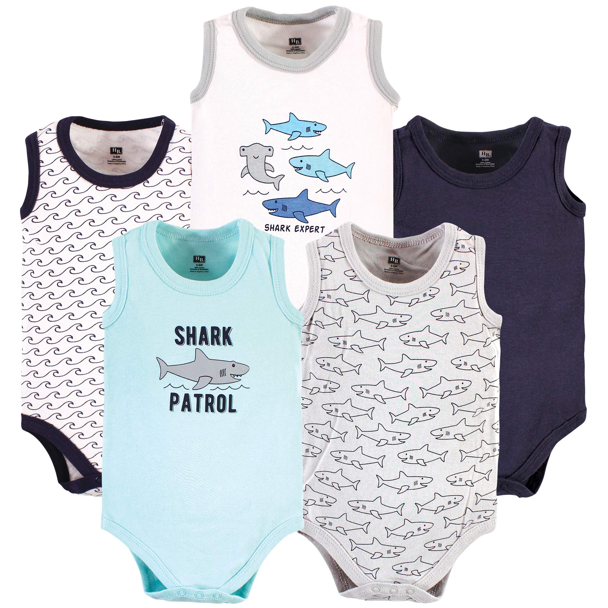 Hudson Baby Unisex Baby Cotton Sleeveless Bodysuits WEBE CLOTHING