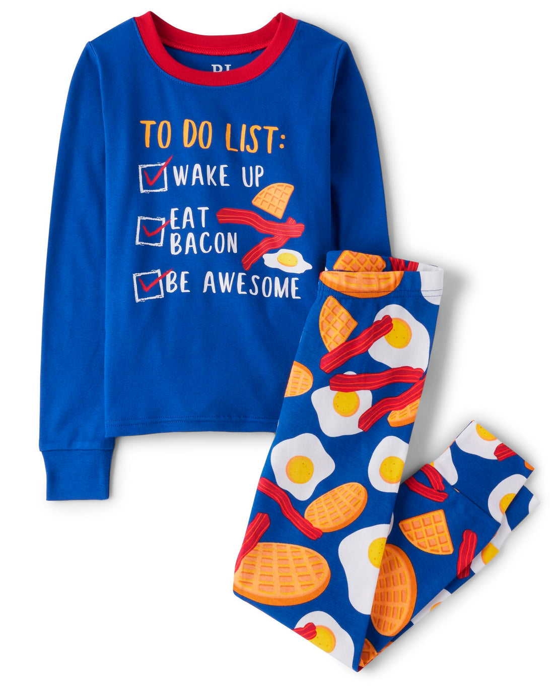 The Children's Place boys 100% Cotton Long Sleeve Top and Pants,2 Piece Pajama Set