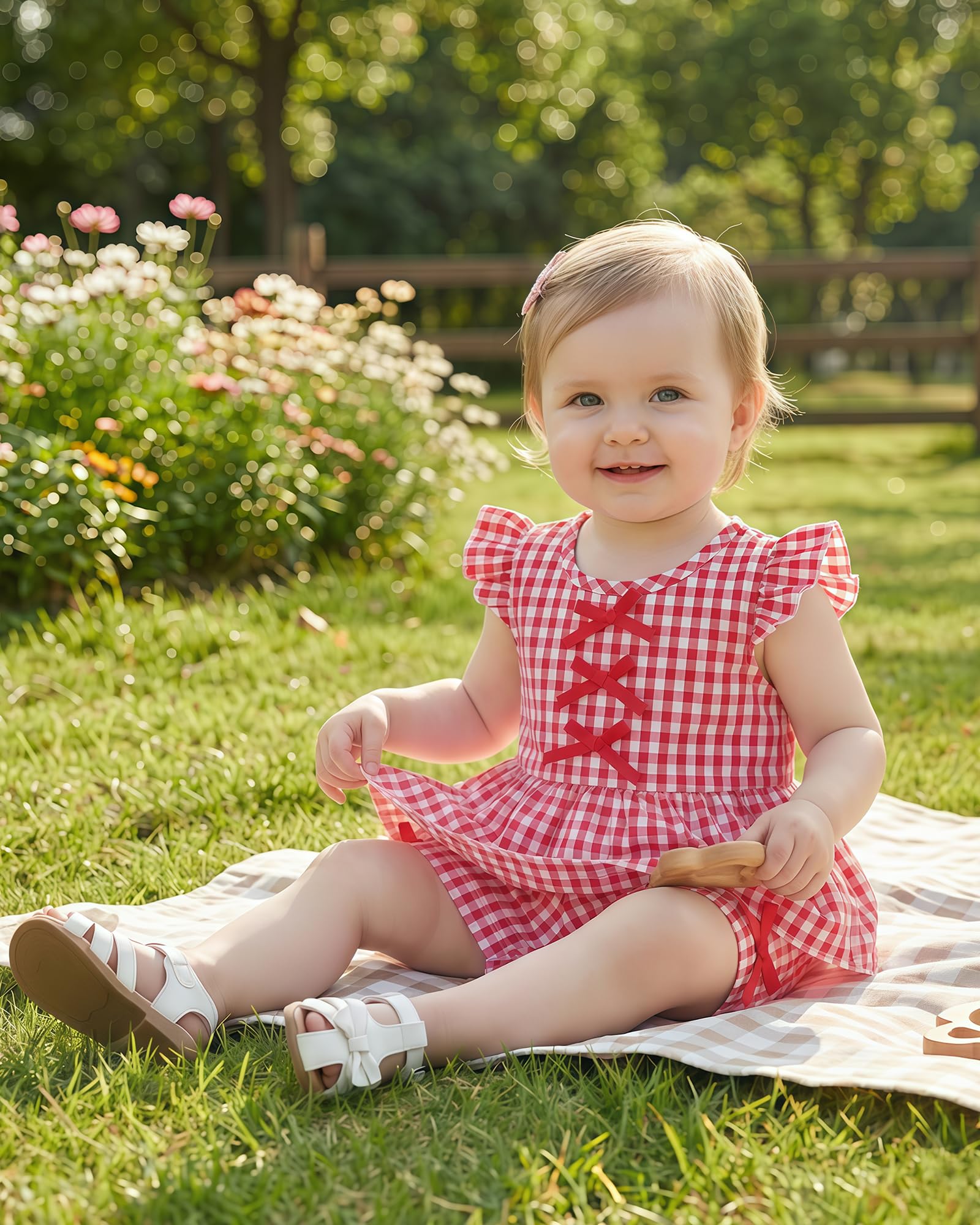 Jecson Toddler Baby Girl Summer Clothes Cotton Ruffled Sleeve Shirt Tops and Shorts Set Outfits 12Months-4T WEBE CLOTHING