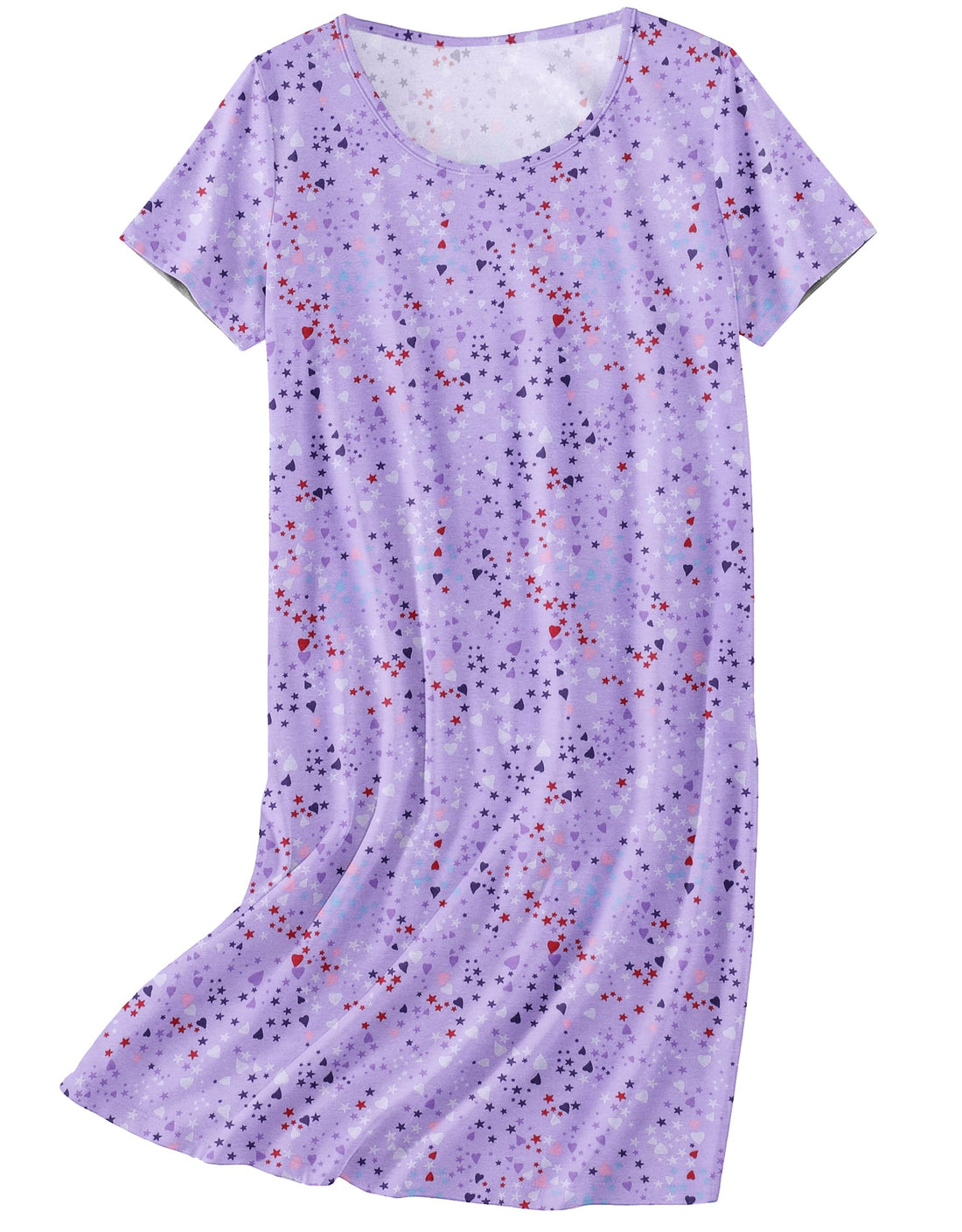 Ekouaer Nightgowns for Women Cotton Sleepshirts Short Sleeve Nightshirt Tshirt Night Gown Casual Sleepdress Comfy Nightdress