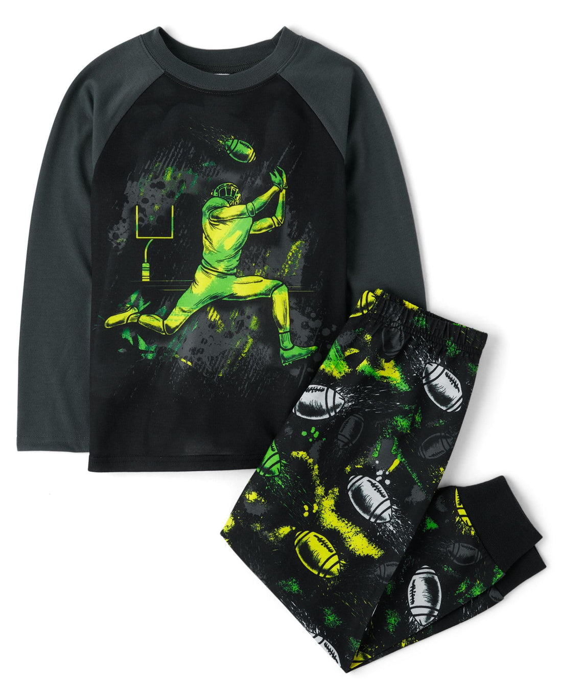 The Children's Place boys Long Sleeve Top and Pants 2 Piece Pajama Set