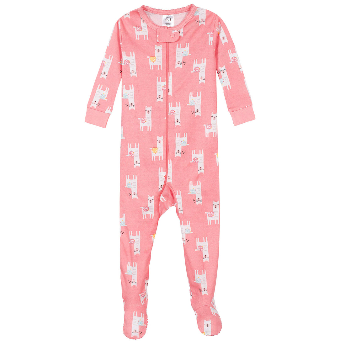 Gerber Baby Girls 4-pack Footed Pajamas