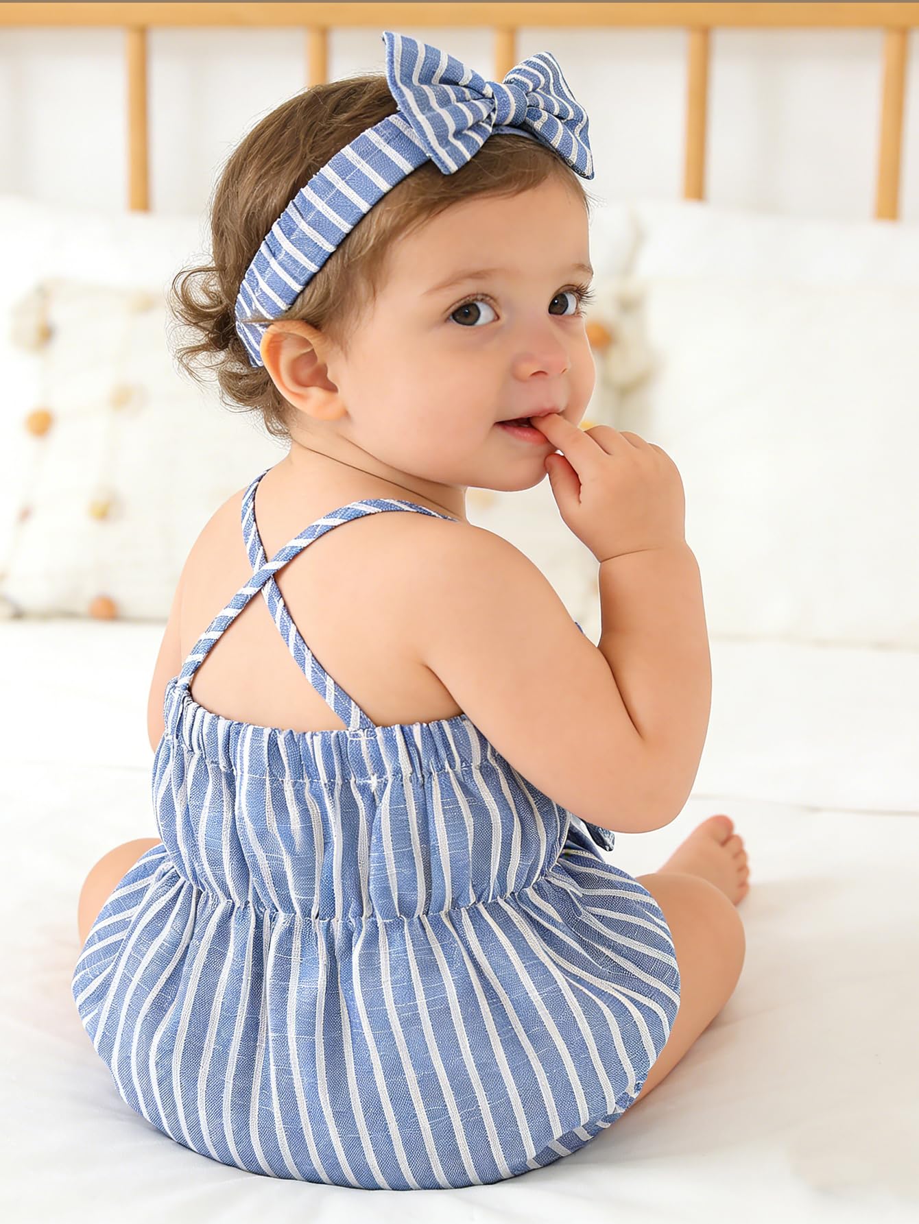 Newborn Infant Baby Girl Clothes Rompers Summer Halter Romper Infant Baby Clothes WEBE CLOTHING