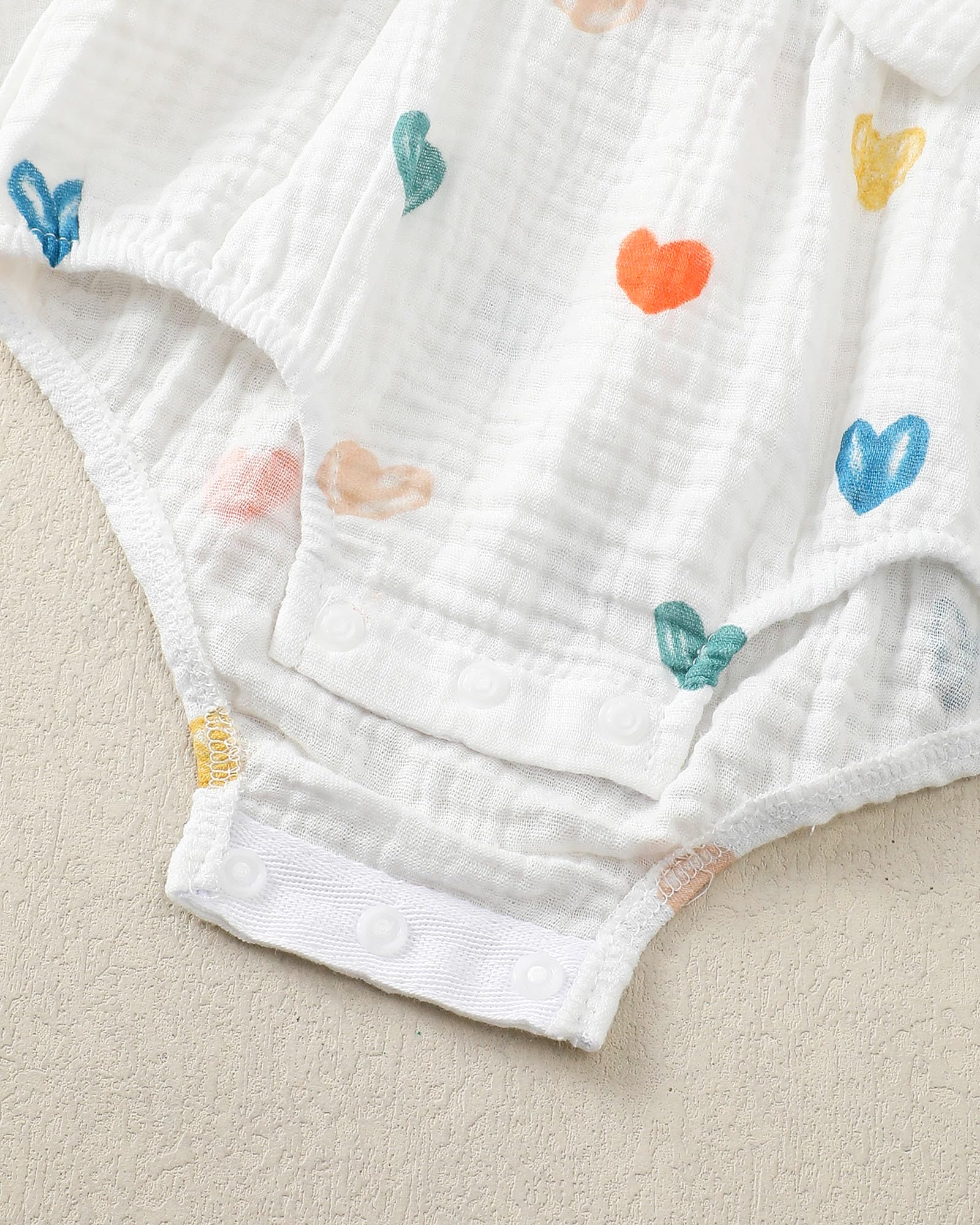 Renotemy Baby Girl Clothes Infant Summer Romper Cotton Linen Newborn Essentials Photography Preemie Outfits with Hat&Headband WEBE CLOTHING