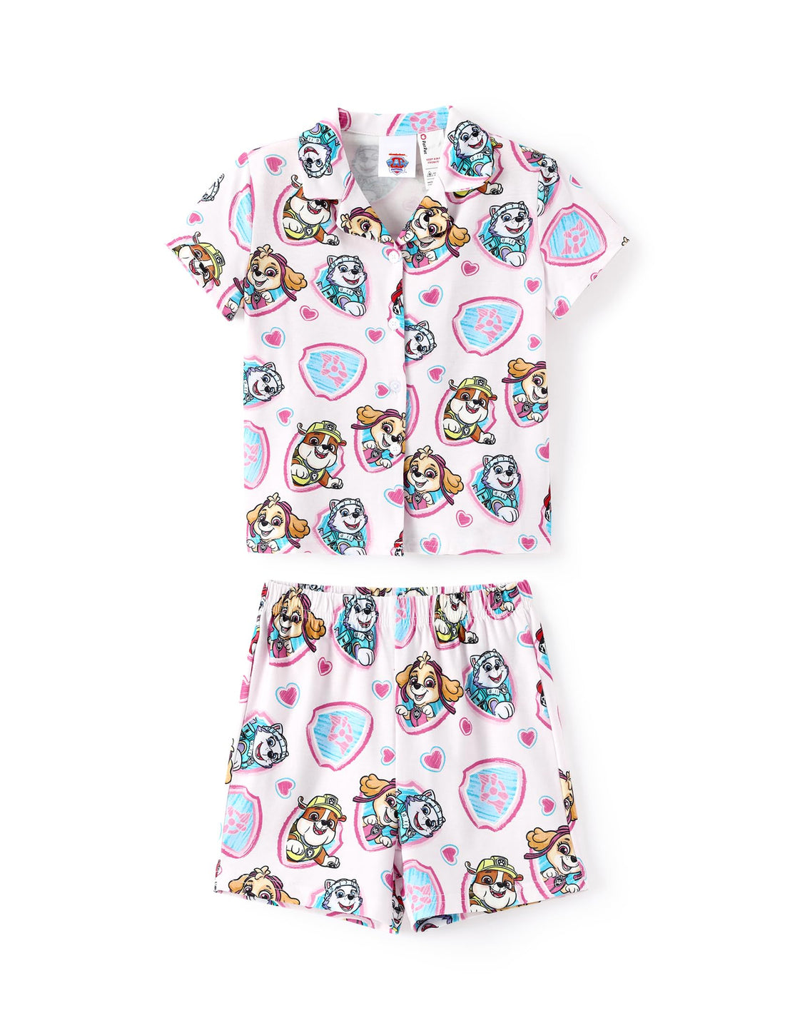 Paw Patrol Garfield SpongeBob Family Matching Classic Short Sleeve Cartoon Graphic Pajama Family Outfit