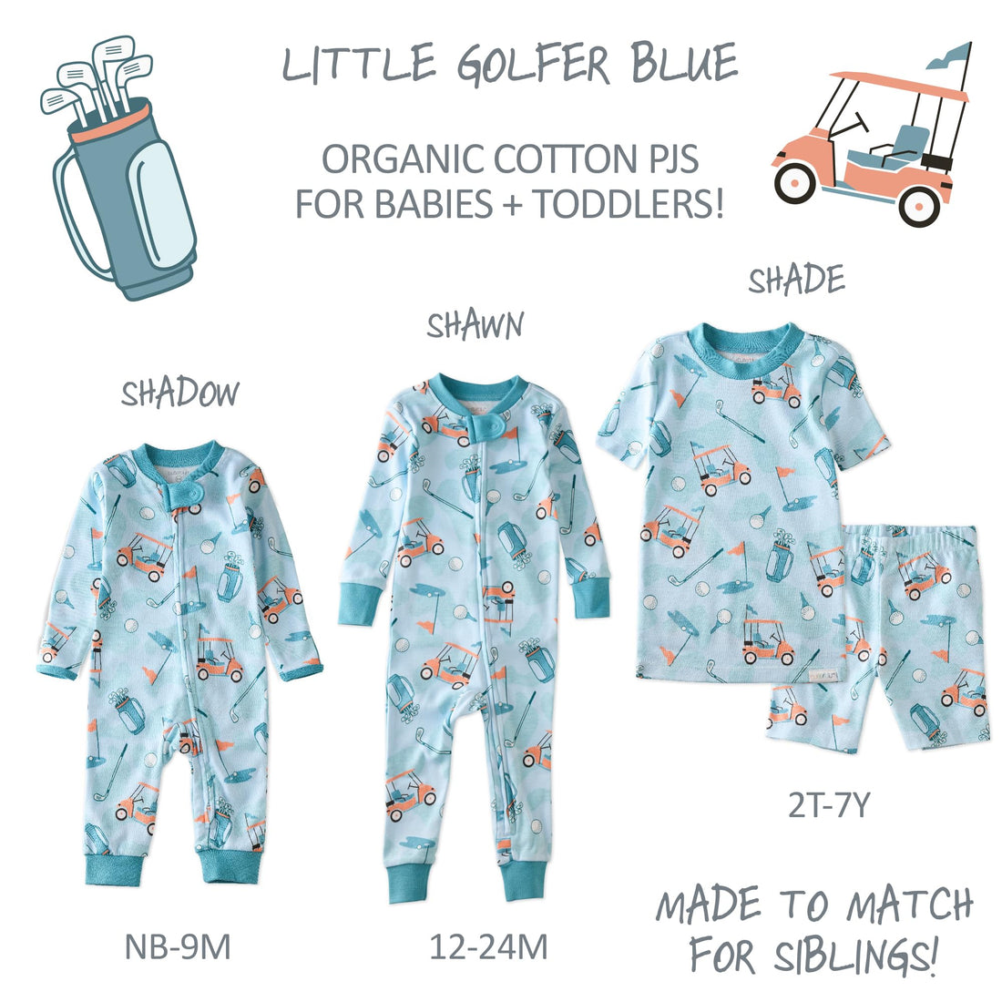 Butterblu Shadow Sleep & Play Baby Pajamas 100% Organic Cotton Two Way Zipper Sleeper Pajamas for Baby Boys & Girls