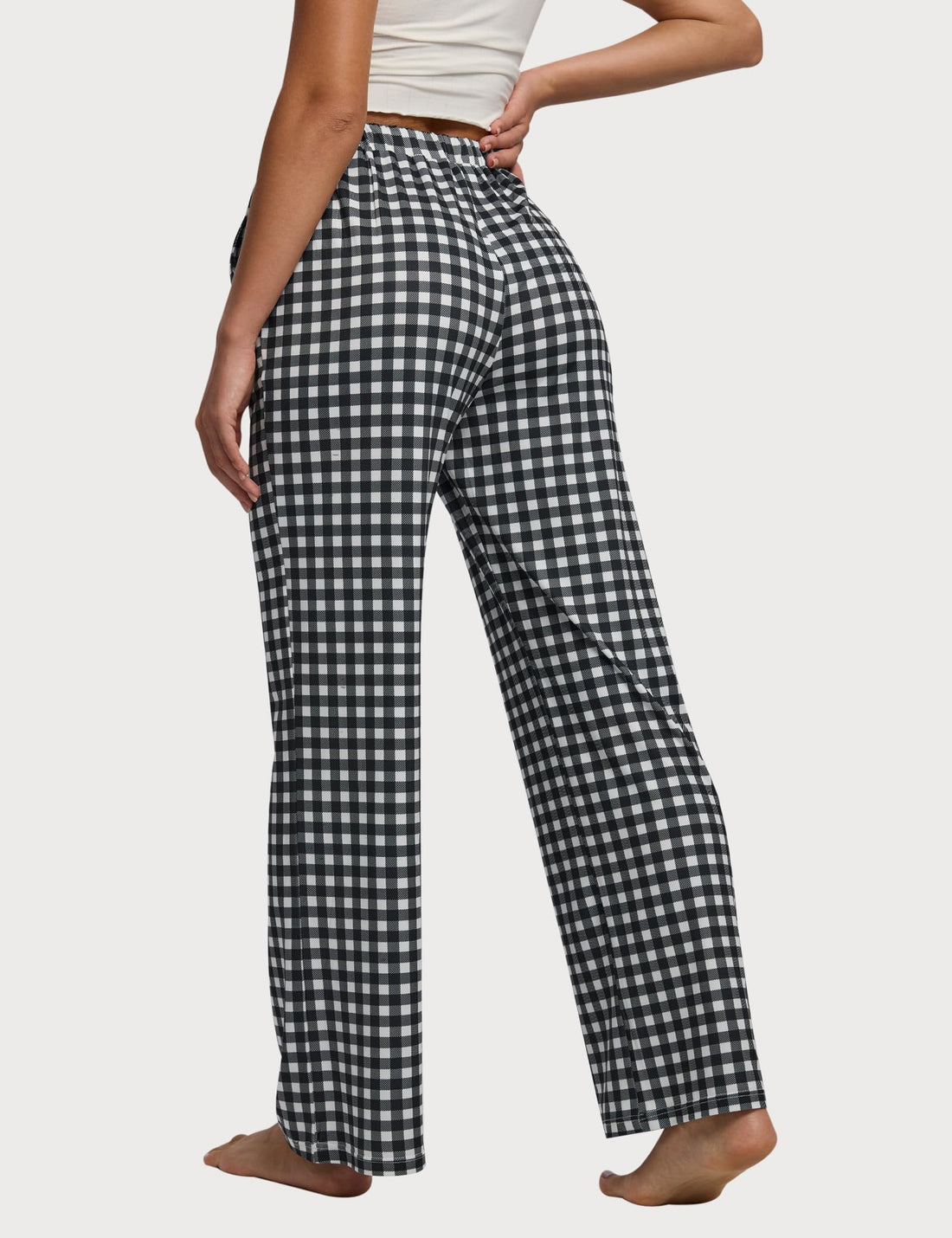 Women Pajama Pants 3-Pack Plaid Sleep Lounge PJ Bottoms with Pockets