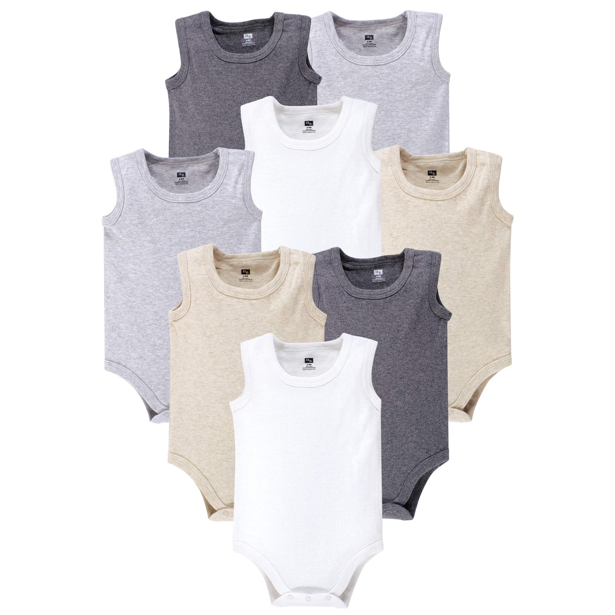Hudson Baby Unisex Baby Cotton Sleeveless Bodysuits WEBE CLOTHING