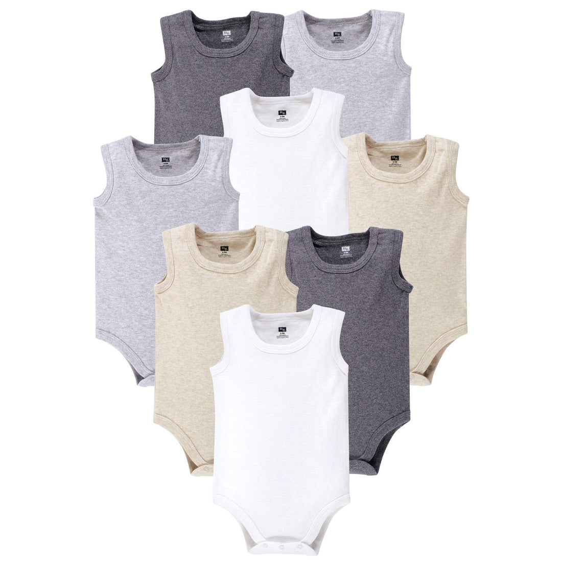 Hudson Baby Unisex Baby Cotton Sleeveless Bodysuits WEBE CLOTHING