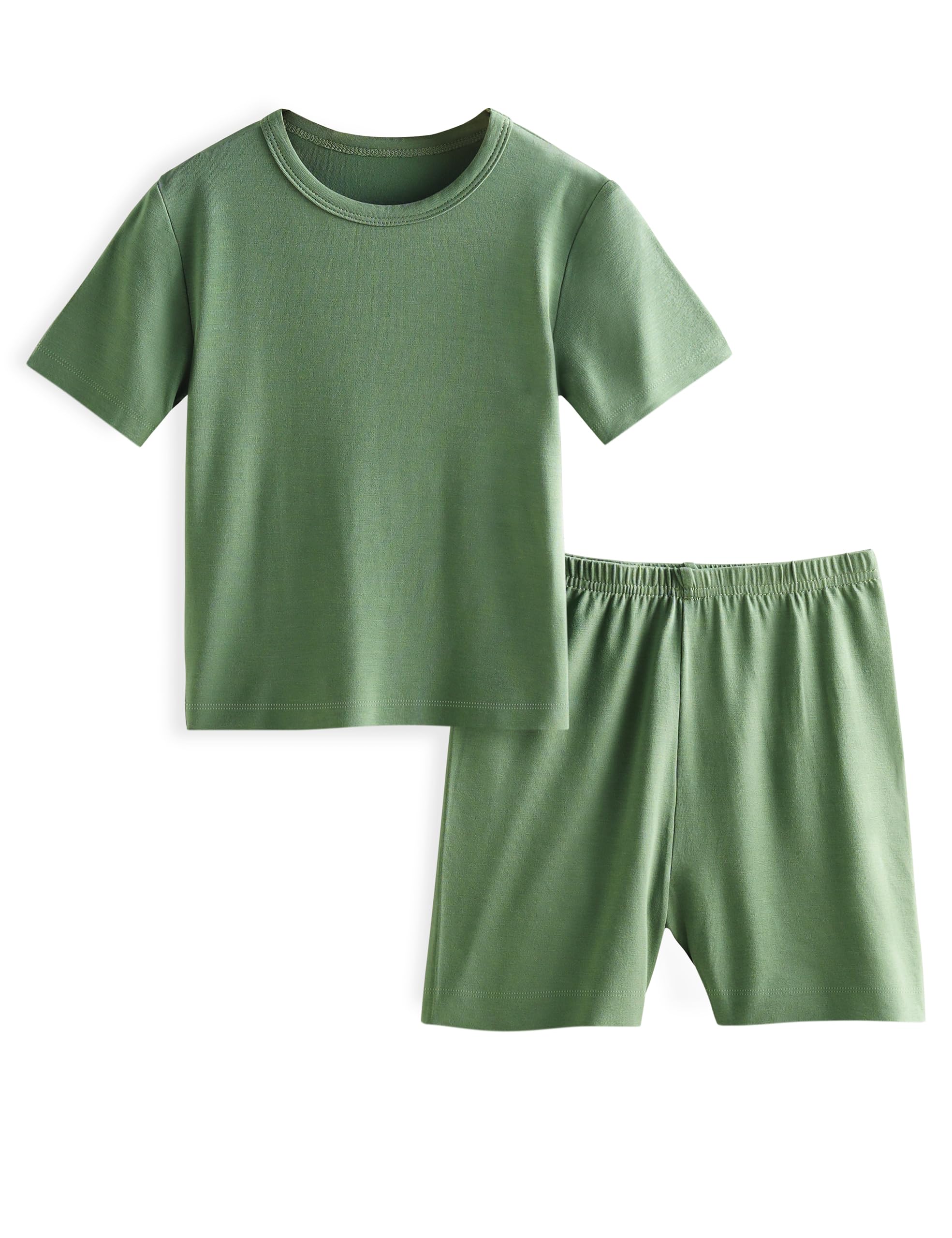 Yoofoss Toddler Pajamas Rayon Made from Bamboo Short Sleeve Baby Clothes Boys and Girls Kids Pajamas Set Pjs Soft Cool