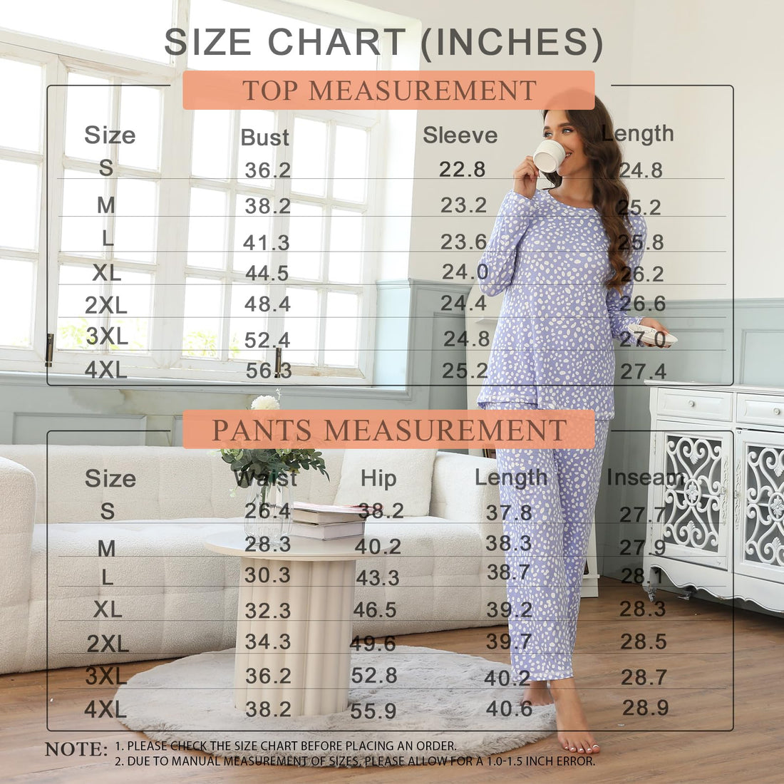 Netsmile Women's Pajama Sets 2 Piece Ladies Long Sleeve Pjs Fall Loungewear Soft Sleepwear with Pockets