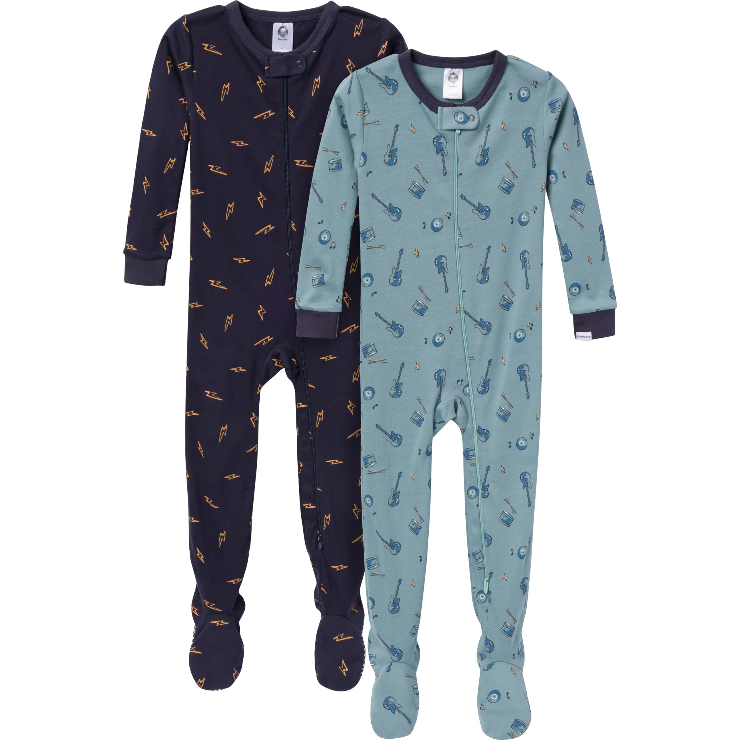 Gerber Baby-Boys 2-Pack Footed Pajamas