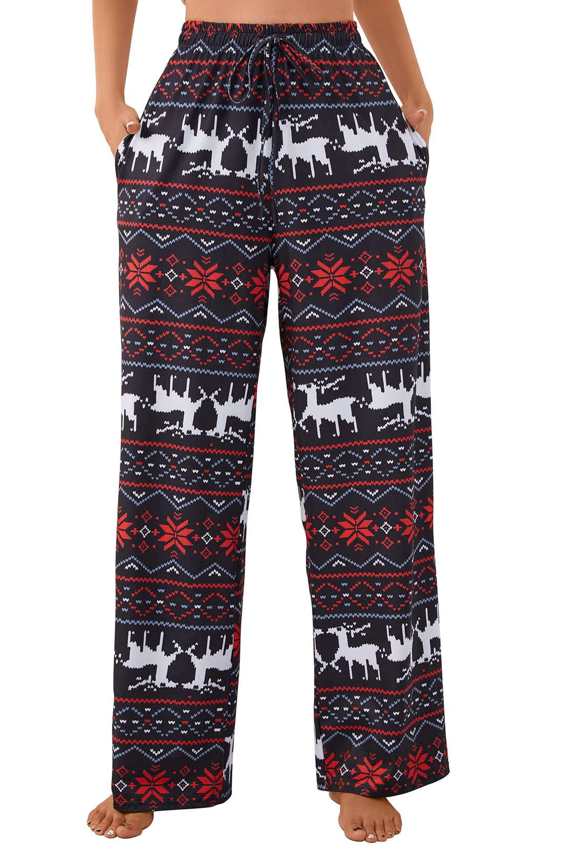 X-Image Women Comfy Casual Pajama Pants with Pockets & Drawstring