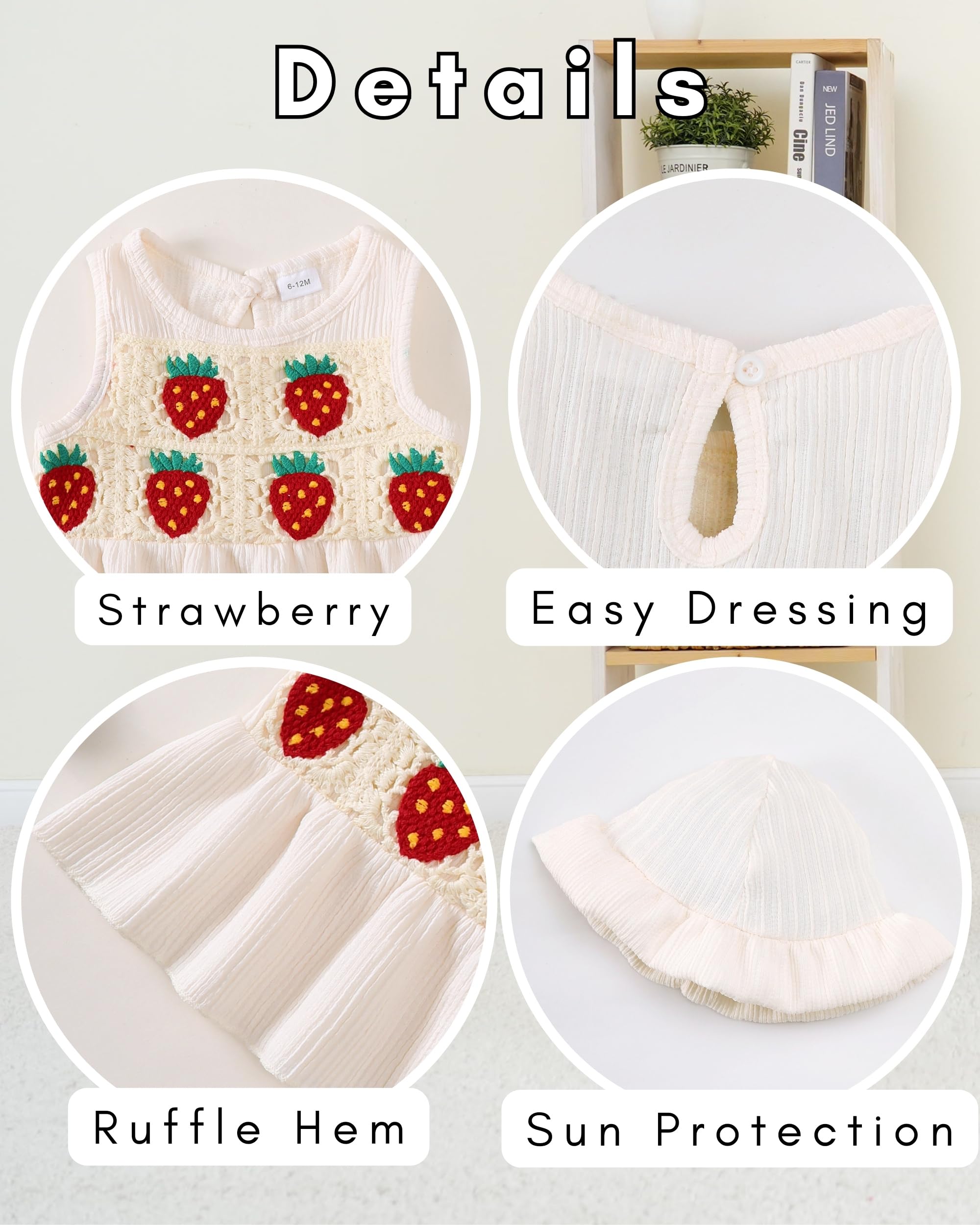 SODLON Baby Girl Clothes Infant Toddler Summer Outfits Clothing Sleeveless Ruffle Tank Top Shorts Sets with Hat for Girls WEBE CLOTHING