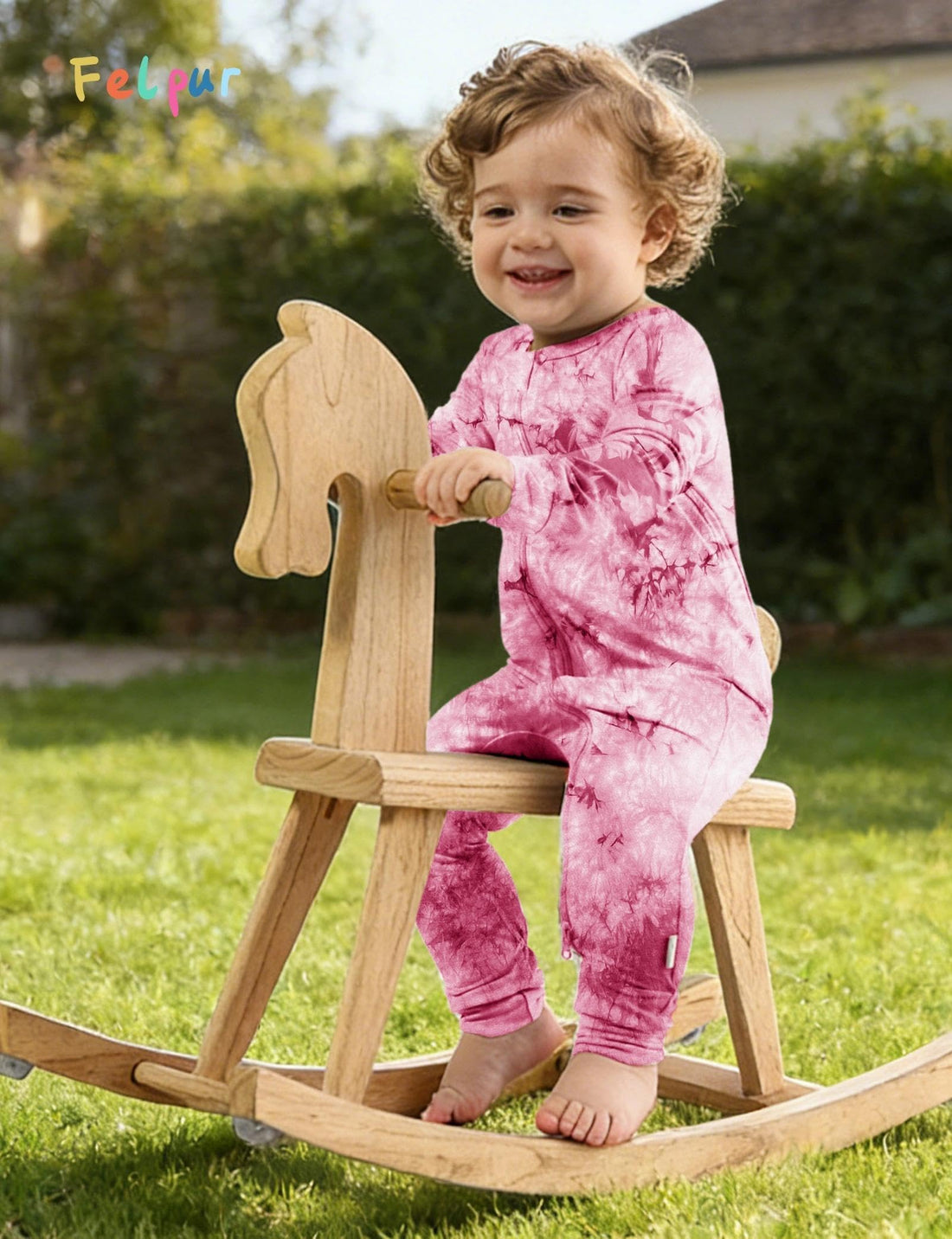 Baby Girls Boys Footless Romper 2 Way Zipper Soft Rayon Outfits, Outdoor Tie-dye Long Sleeve Clothes Jumpsuit WEBE CLOTHING