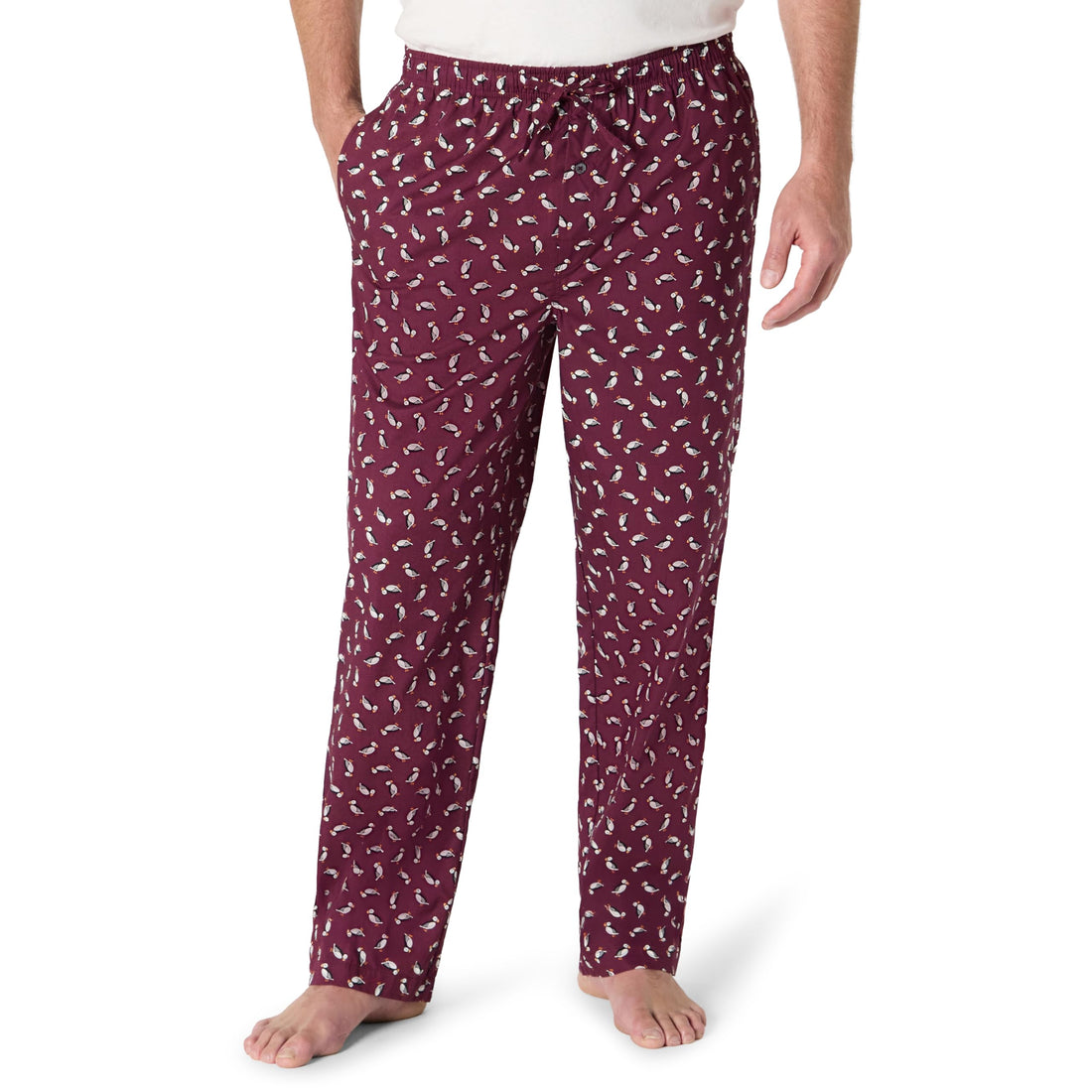 Amazon Essentials Men's Cotton Poplin Straight-Fit Pajama Pants with Pockets, Elastic Waist, Drawstring WEBE CLOTHING