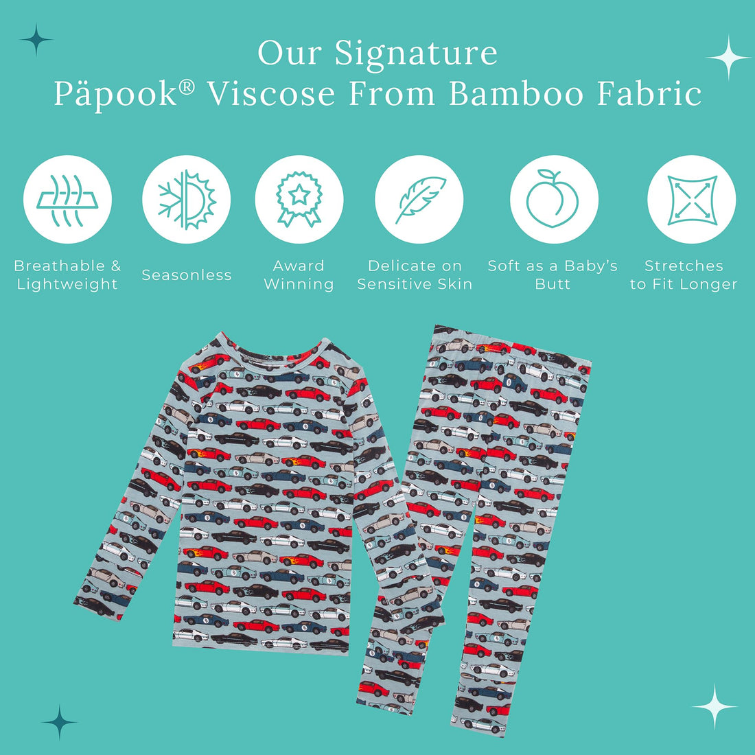 Posh Peanut Boys Pajamas - PJs for Kids Made of Soft Viscose from Bamboo, Long Sleeve Toddler PJs & Matching Boys Pajama Sets WEBE CLOTHING