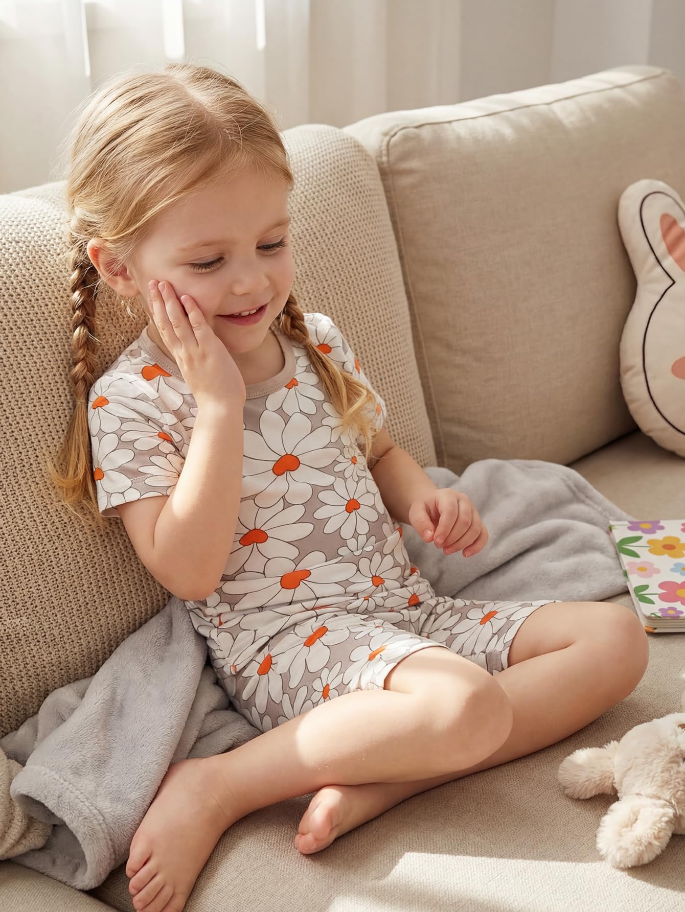 MOSSRIVER Family Pajamas Matching Sets Long Sleeve Henley Shirts Button Down Graphic Tops Cute Pjs Pants Sets Holiday Outfits